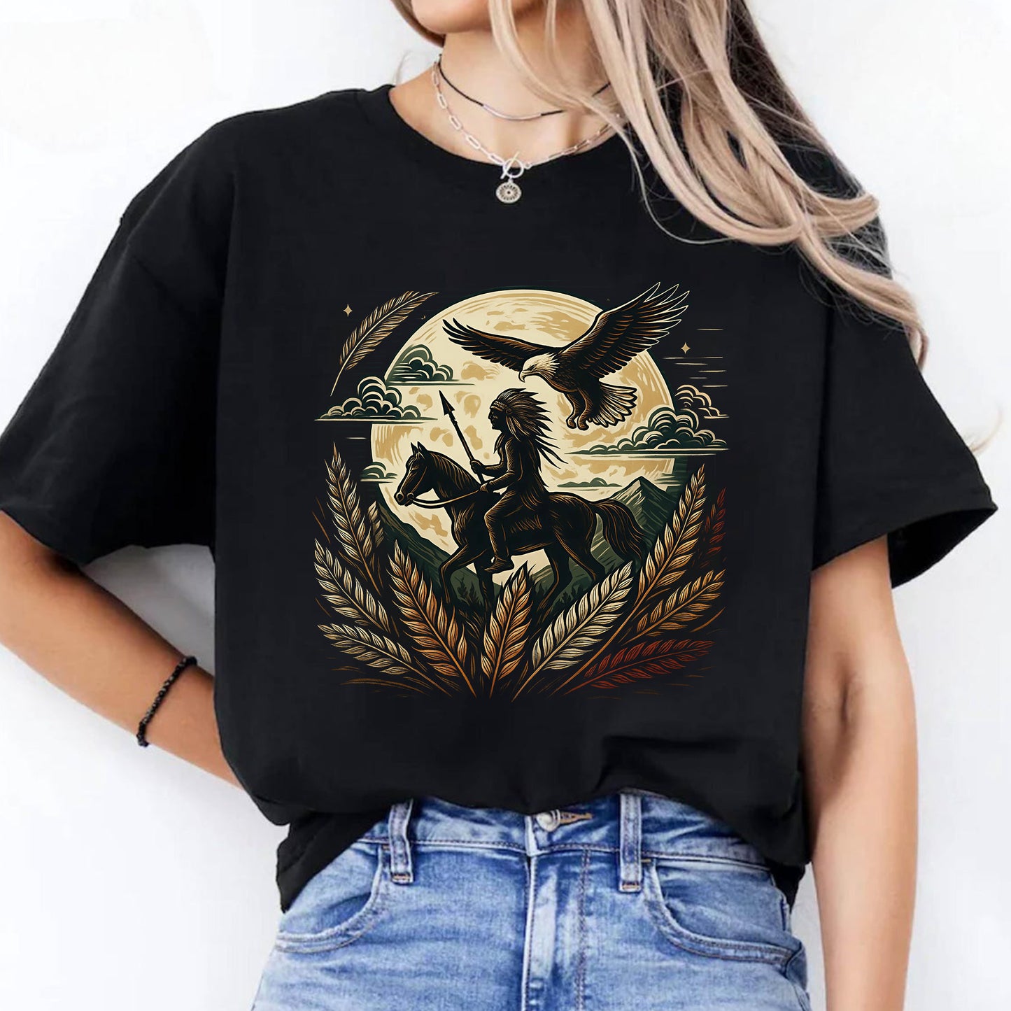 Trail Of Tears - Native American Chief Ride Horse Unisex T-Shirt/Hoodie/Sweatshirt