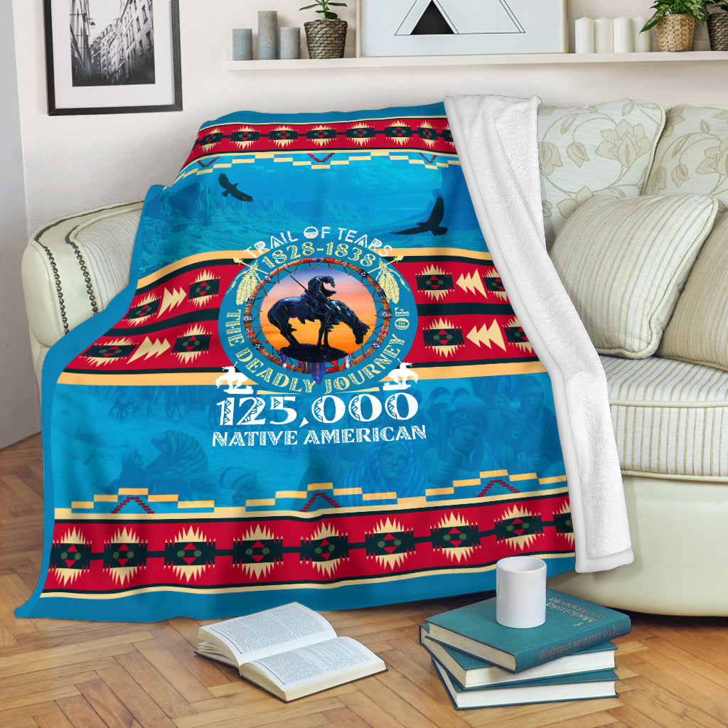 Trail of Tears Commemorative Blanket - 125,000 Native Americans