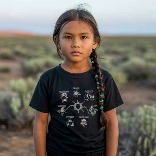 The Seven Sacred Laws Native American Indigenous Culture Unisex T-shirt Kid