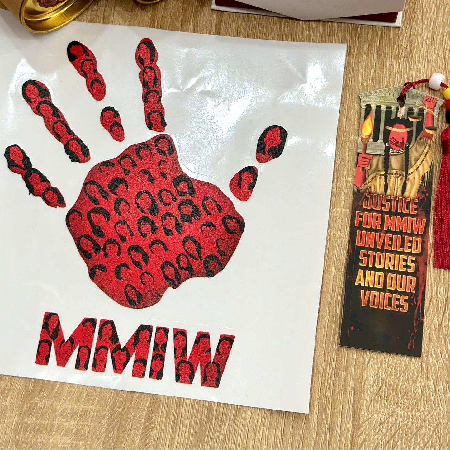 Decal Portraits of Missing And Murdered Indigenous Women and Girls