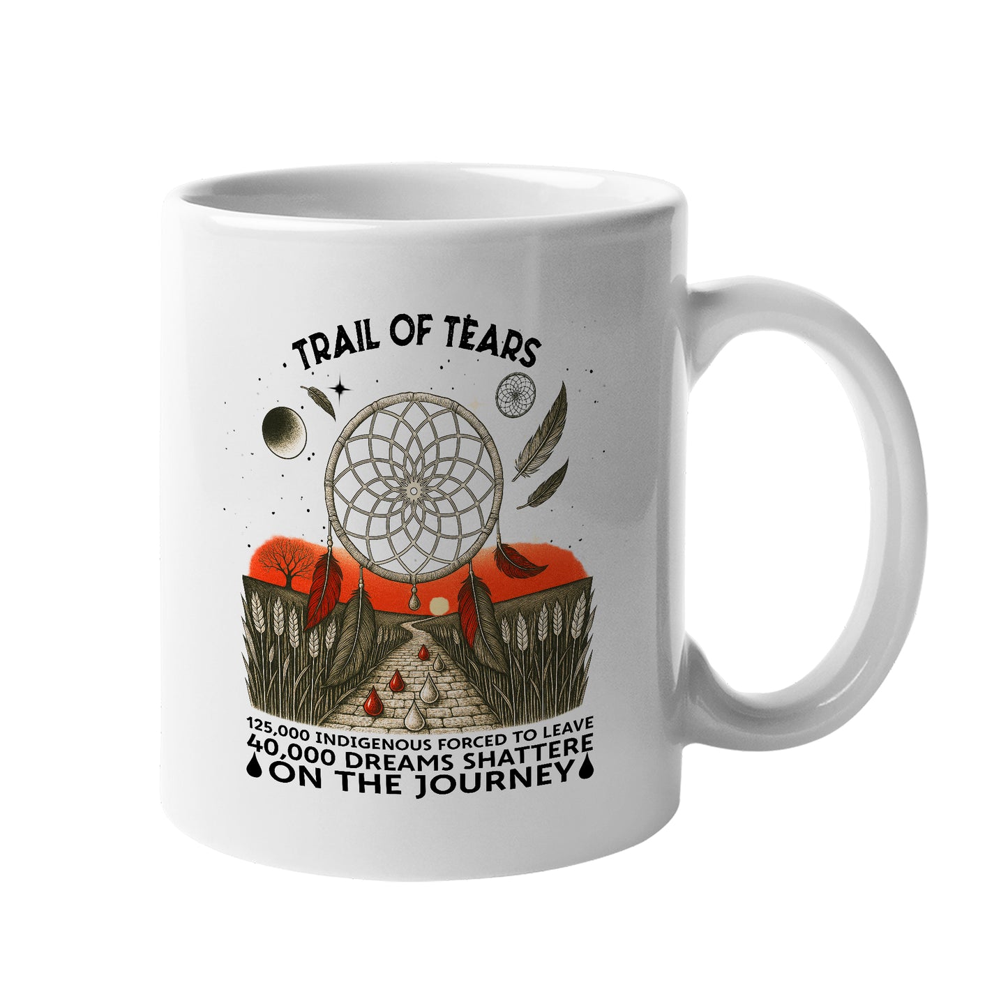 Trail Of Tears - 125000 Indigenous Forced To Leave Ceramic Coffee Mug