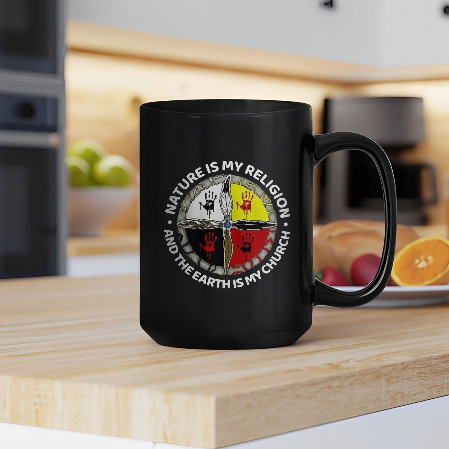 Nature Is My Religion - The Earth Is My Church Ceramic Coffee Mug