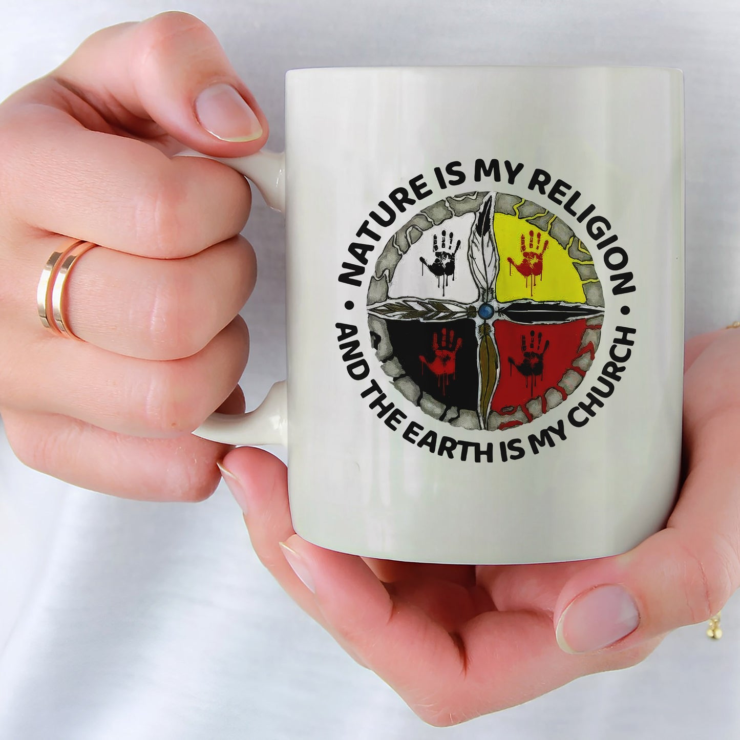 Nature Is My Religion - The Earth Is My Church Ceramic Coffee Mug