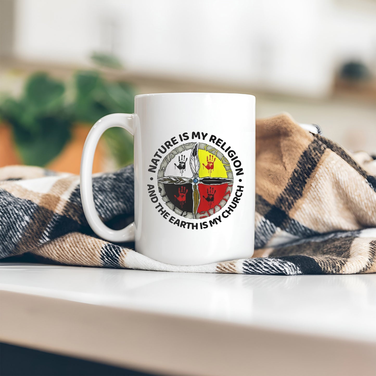 Nature Is My Religion - The Earth Is My Church Ceramic Coffee Mug