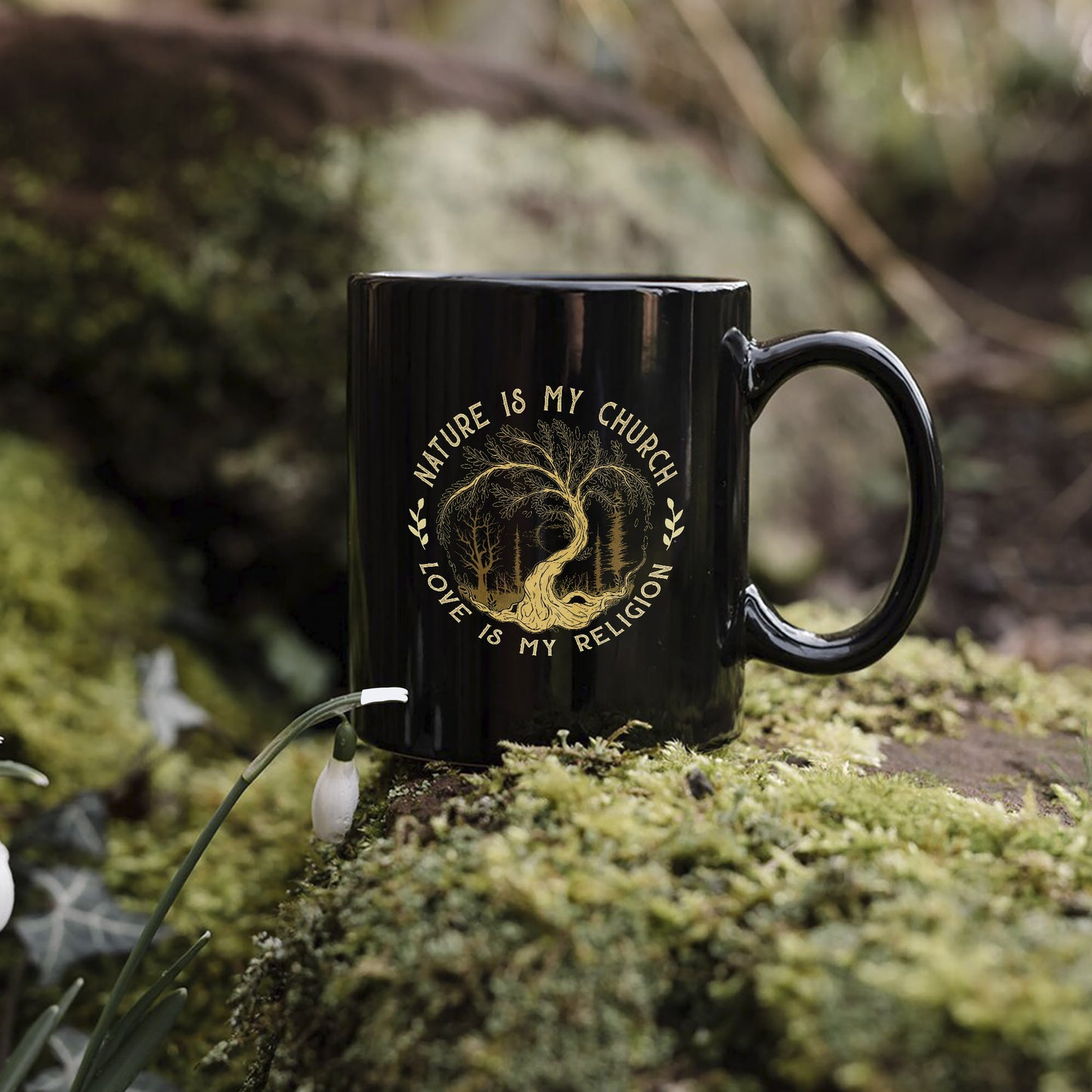 Nature Is My Church - Love Is My Religion Ceramic Coffee Mug