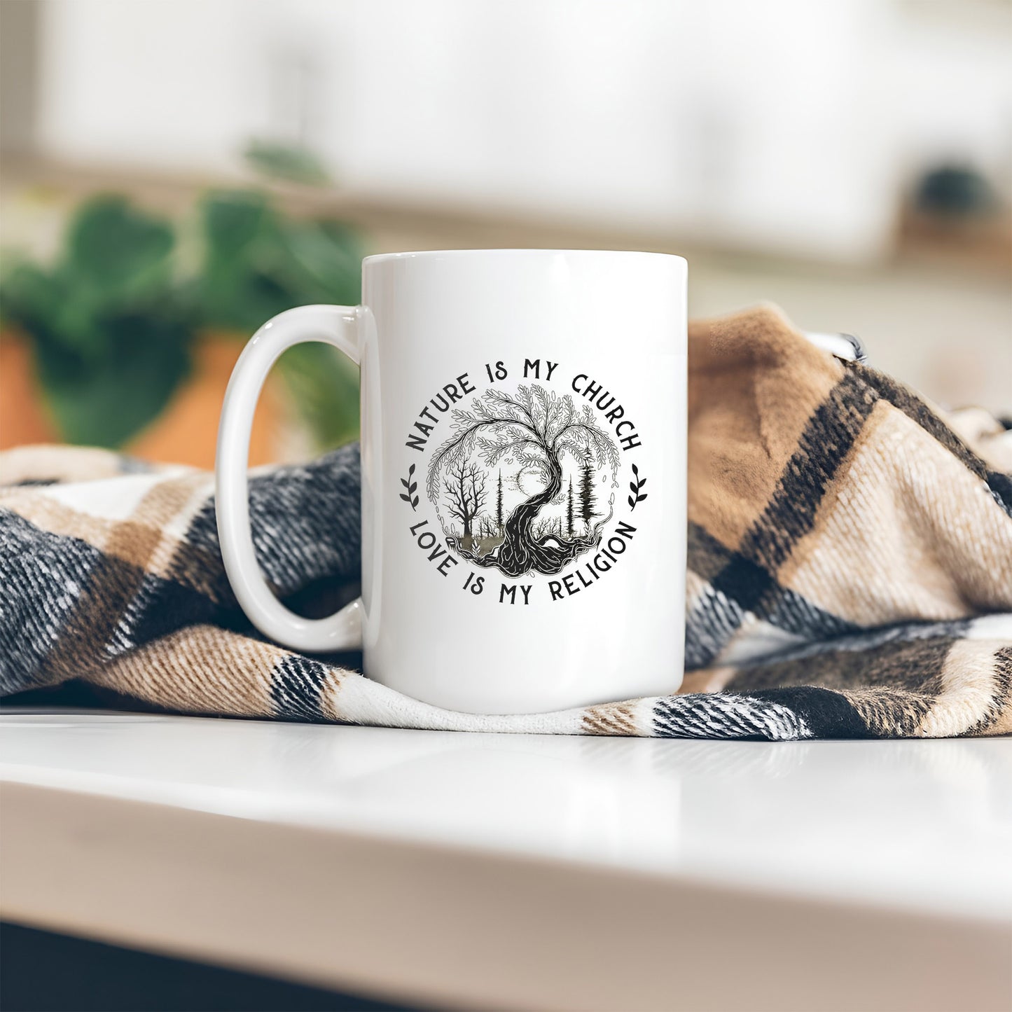 Nature Is My Church - Love Is My Religion Ceramic Coffee Mug