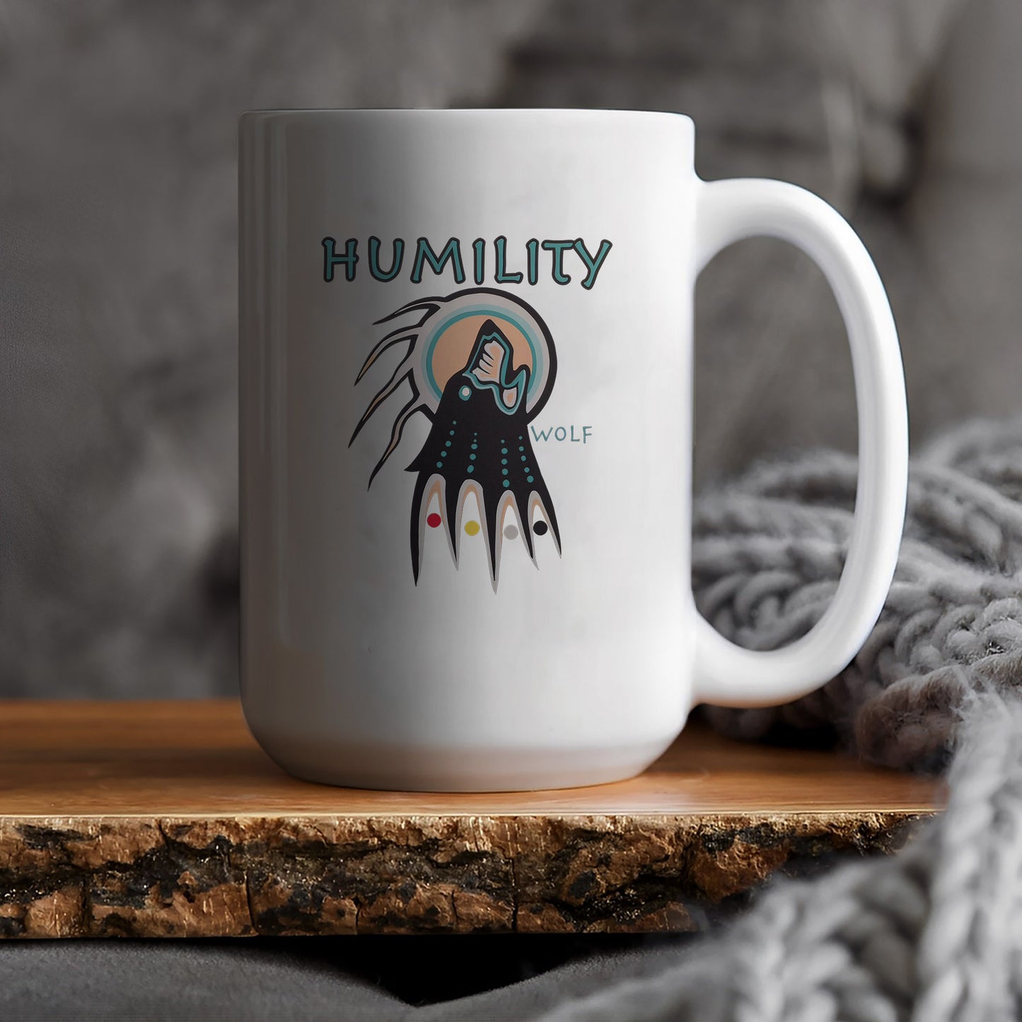 The Seven Sacred Laws - Humility Native American Ceramic Coffee Mug