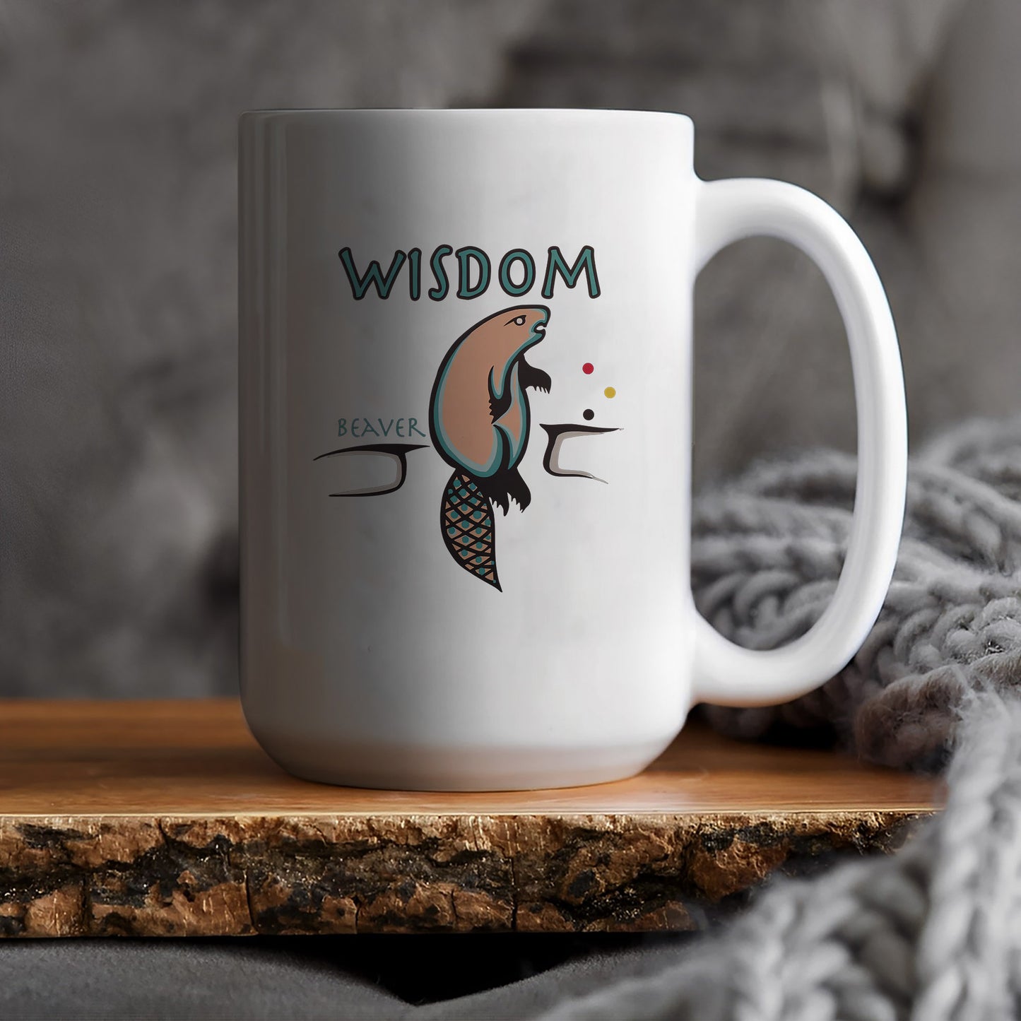 The Seven Sacred Laws - Wisdom Native American Ceramic Coffee Mug