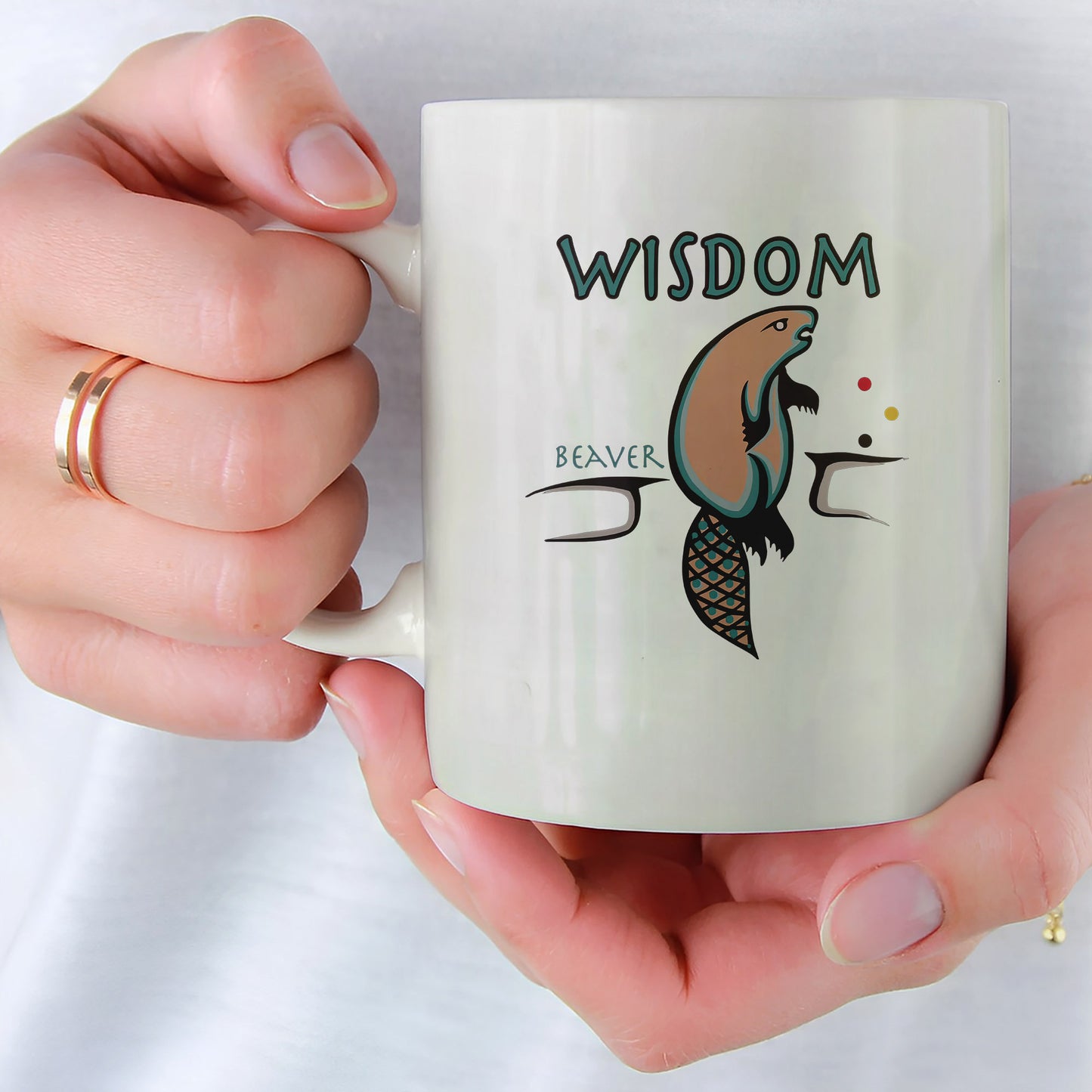 The Seven Sacred Laws - Wisdom Native American Ceramic Coffee Mug