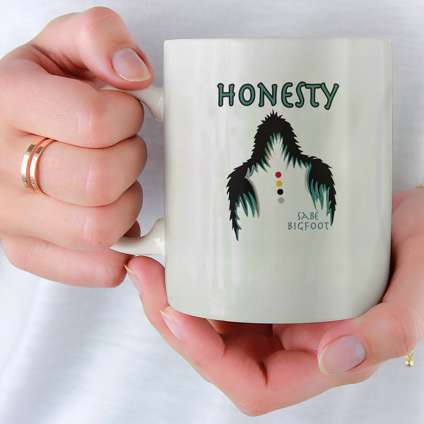 The Seven Sacred Laws - Honesty Native American Ceramic Coffee Mug
