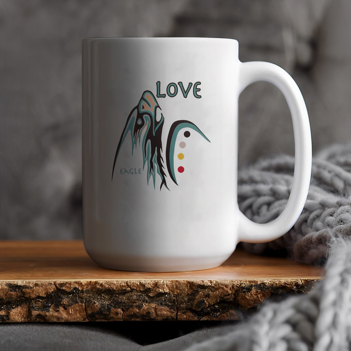 The Seven Sacred Laws - Love Native American Ceramic Coffee Mug