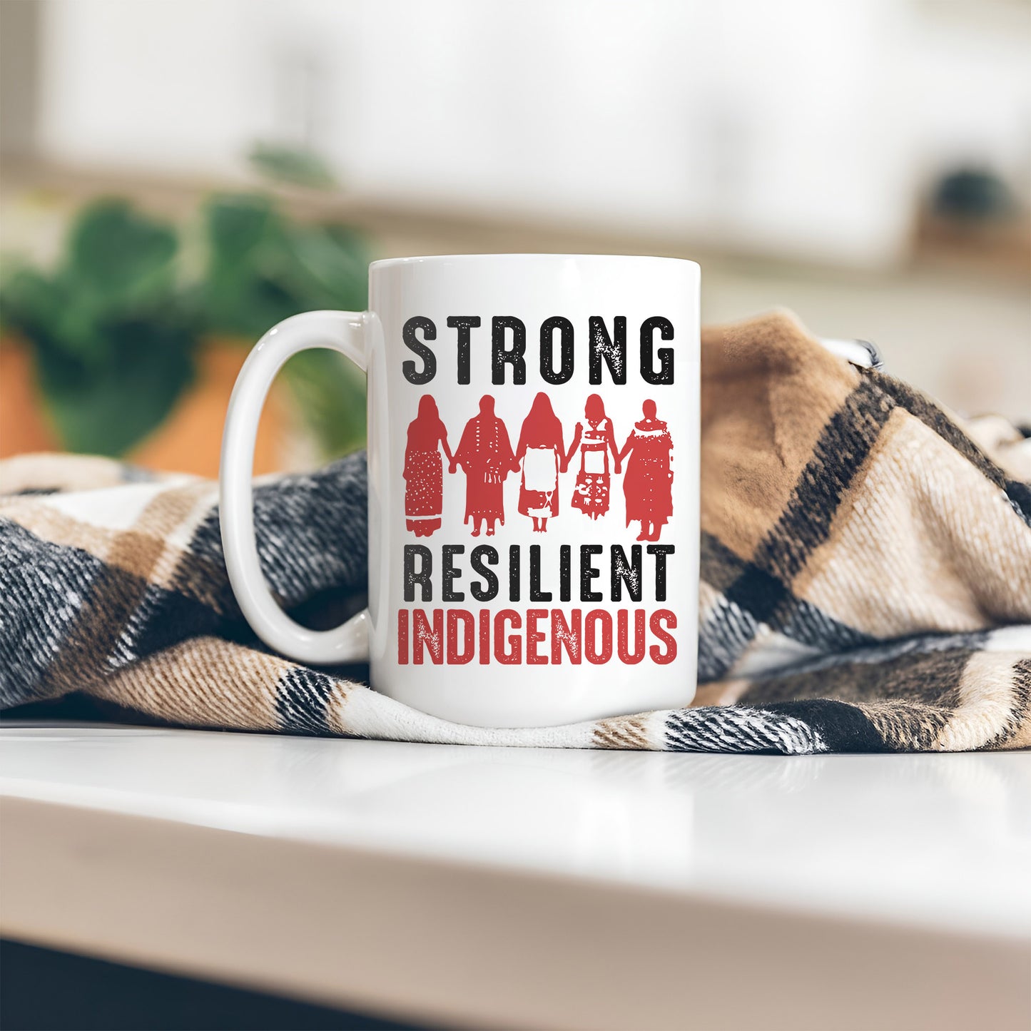MMIW Strong & Resilient Indigenous Woman Together Ceramic Coffee Mug