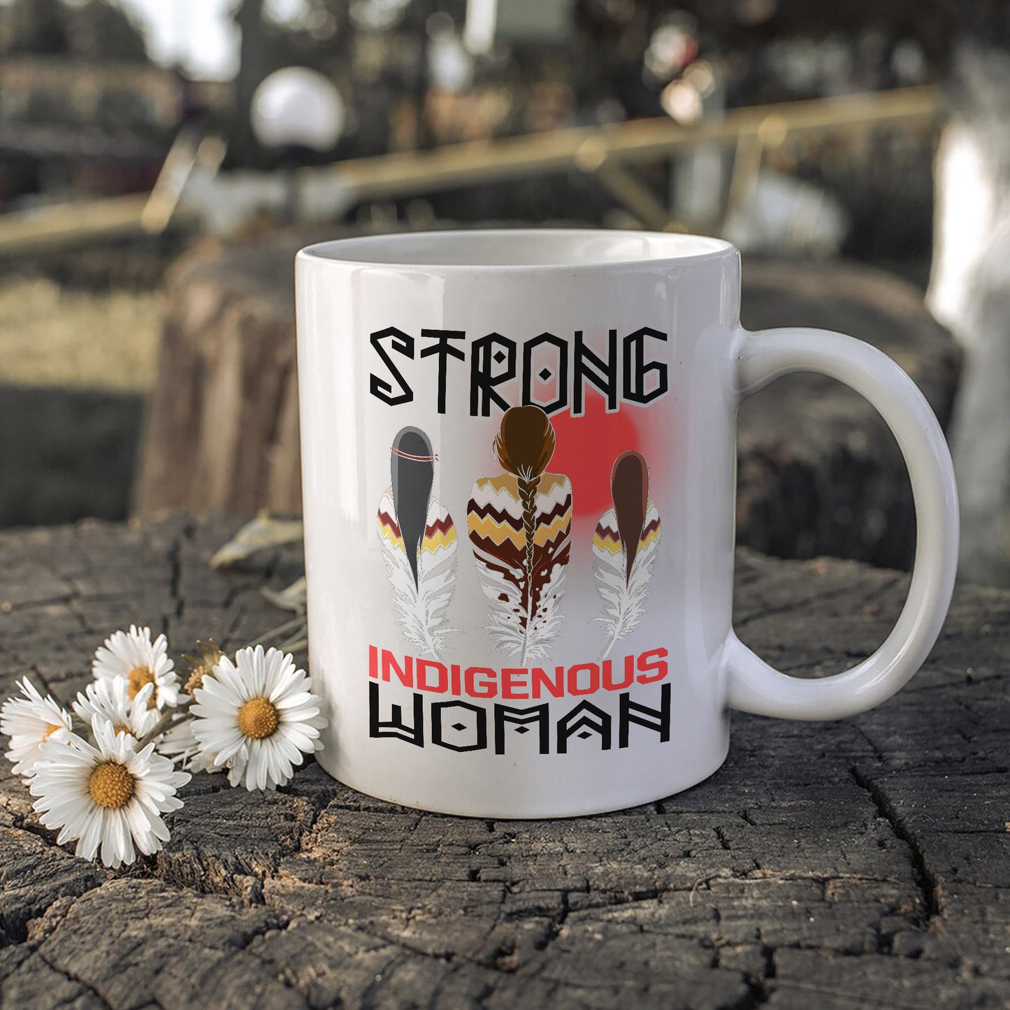 MMIW Strong & Resilient Indigenous Woman Ceramic Coffee Mug