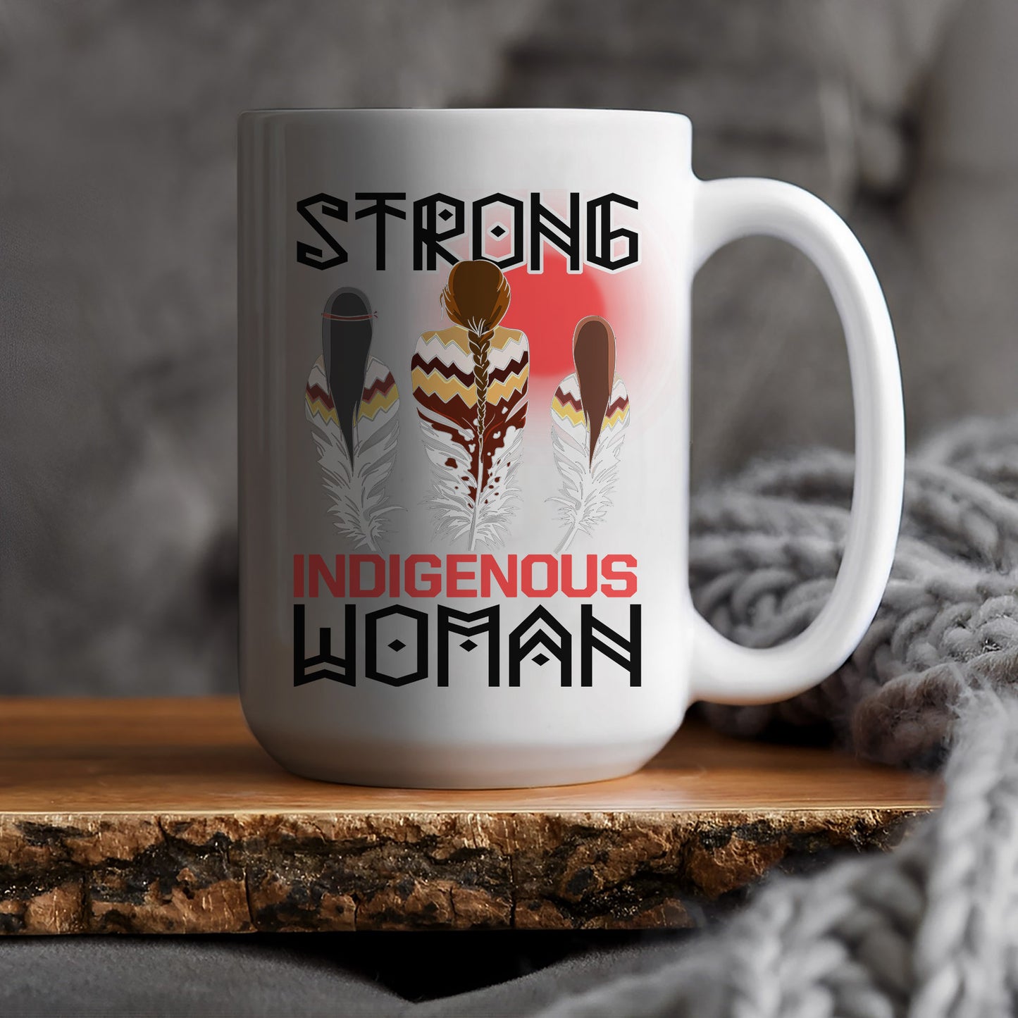 MMIW Strong & Resilient Indigenous Woman Ceramic Coffee Mug