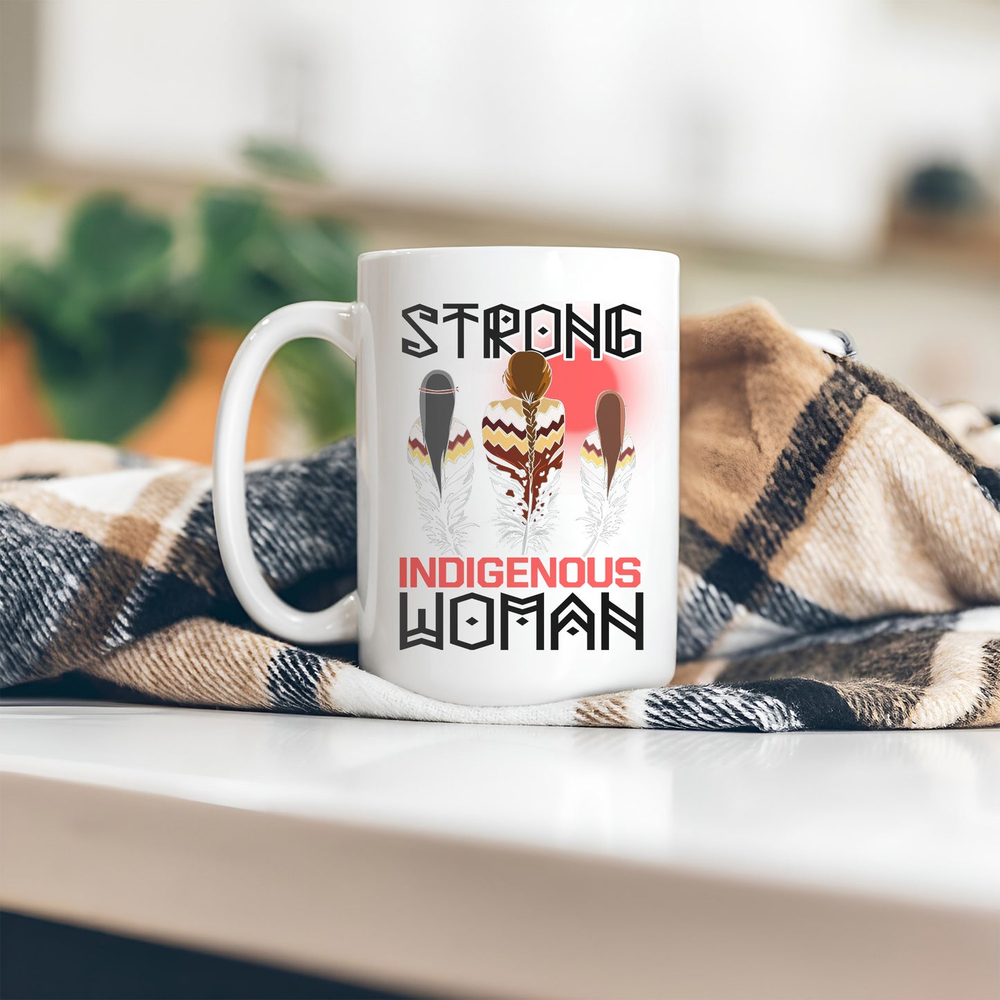 MMIW Strong & Resilient Indigenous Woman Ceramic Coffee Mug