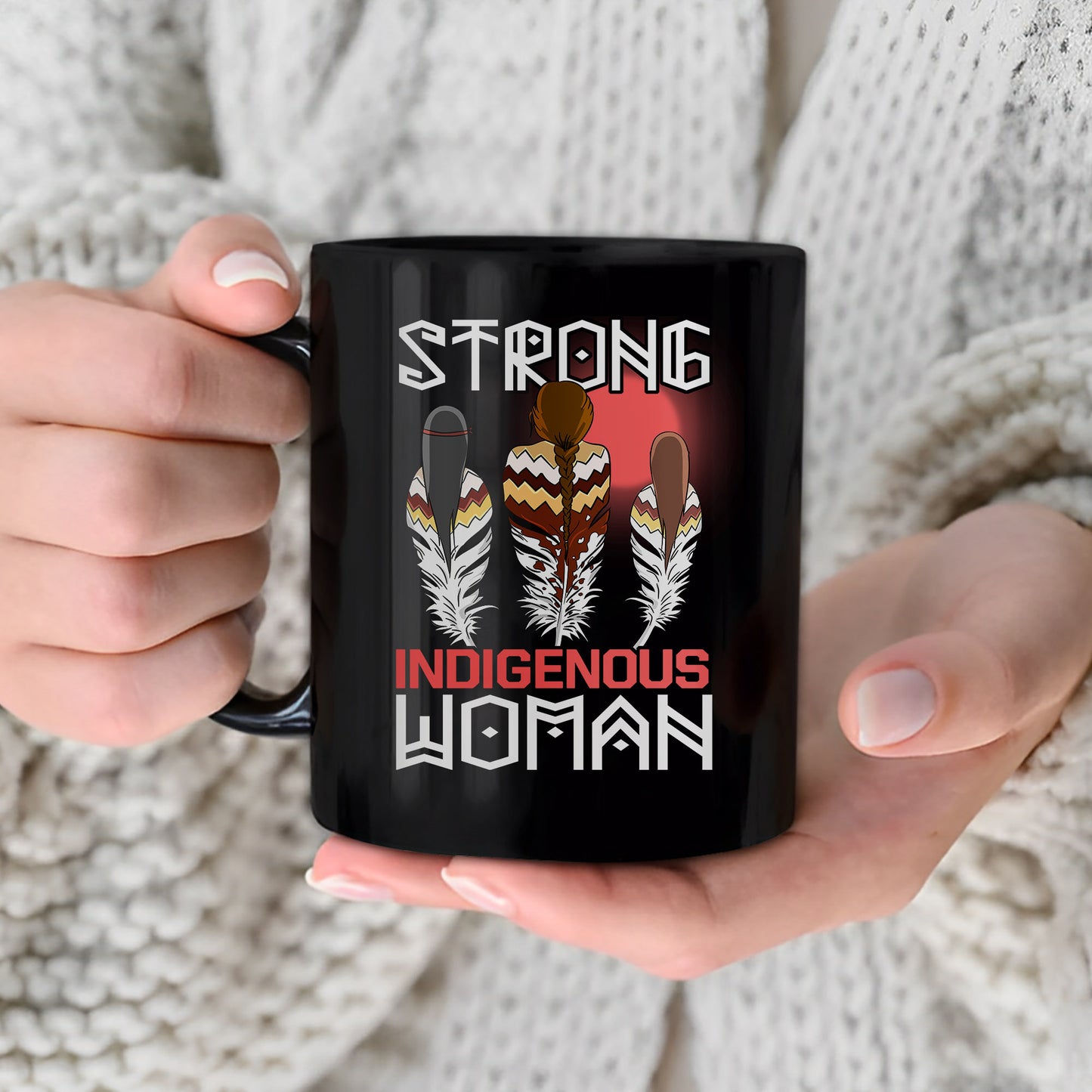 MMIW Strong & Resilient Indigenous Woman Ceramic Coffee Mug
