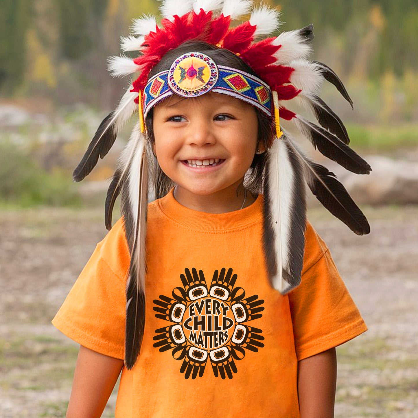 Every Child Matters Circle Hand Black Unisex T-Shirt/Hoodie/Sweatshirt 031