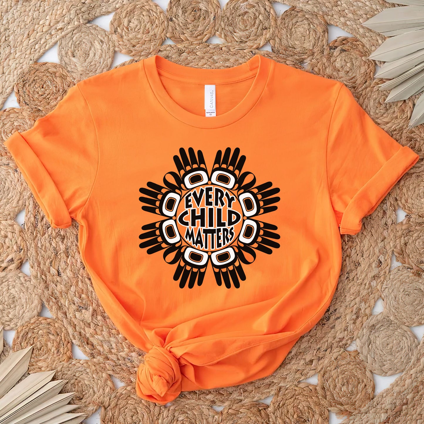 Every Child Matters Circle Hand Black Unisex T-Shirt/Hoodie/Sweatshirt 031