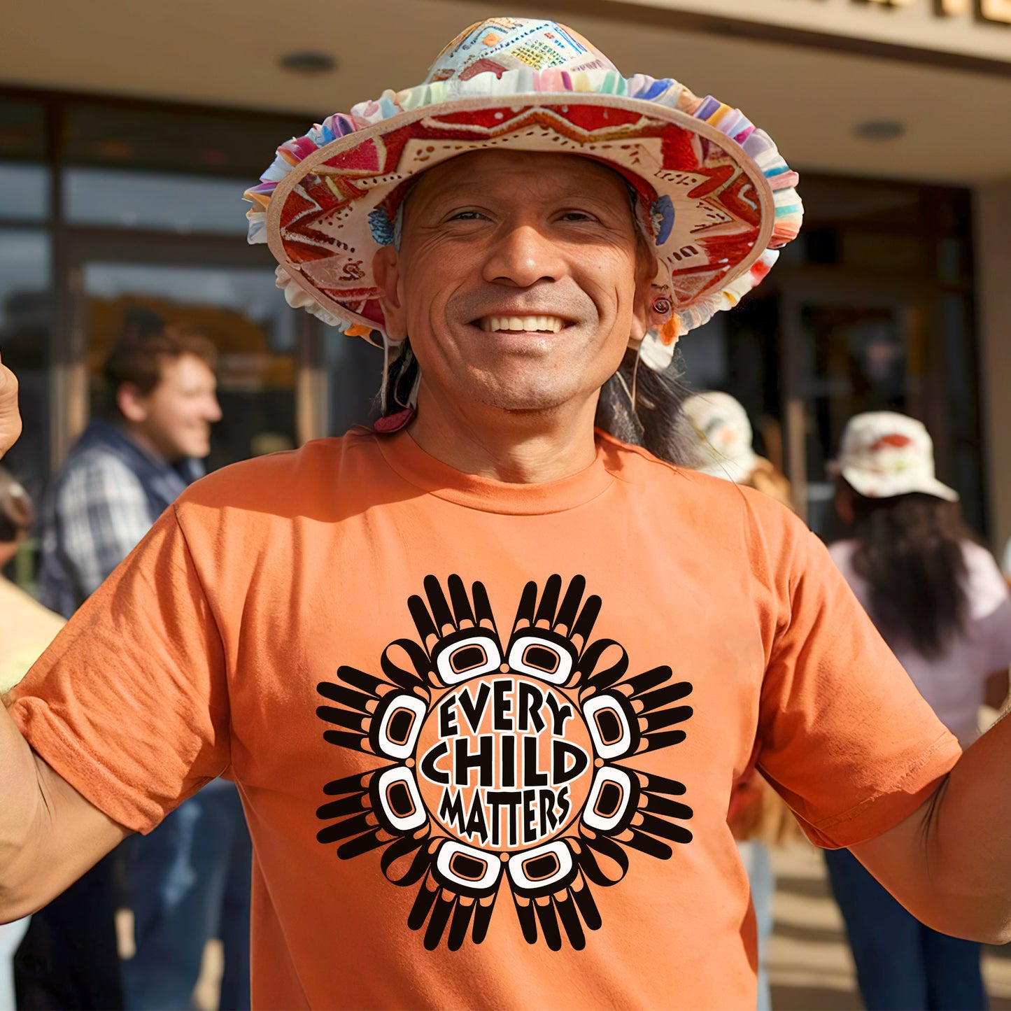 Every Child Matters Circle Hand Black Unisex T-Shirt/Hoodie/Sweatshirt 031