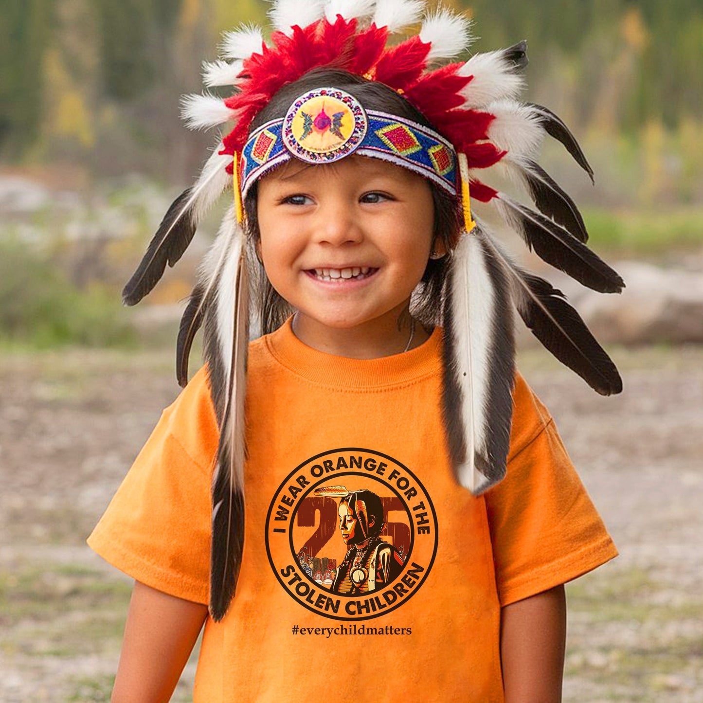 Every Child Matters For The 215 Stolen Children Circle Unisex T-Shirt/Hoodie/Sweatshirt 038