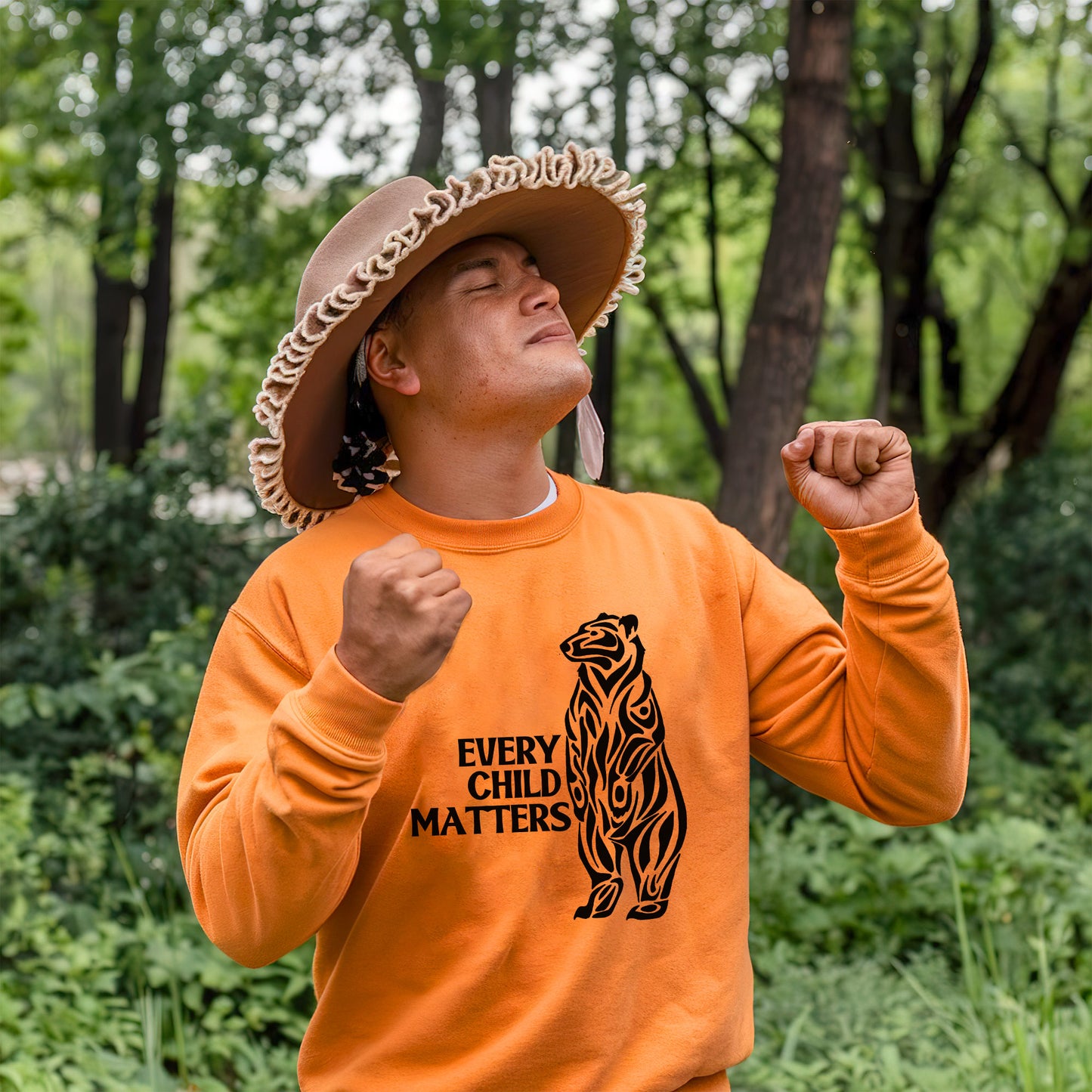 Every Child Matters Black Bear For Orange Day Unisex T-Shirt/Hoodie/Sweatshirt 040