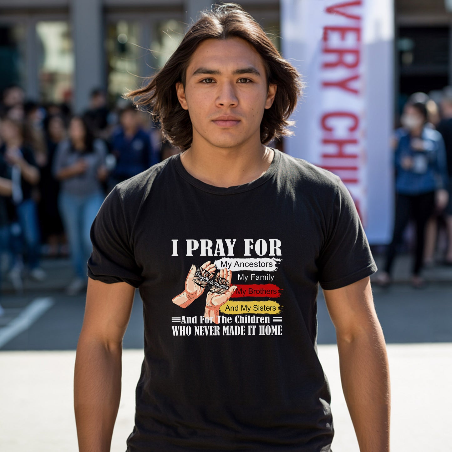 Every Child Matters I Pray For My Ancestors Unisex T-Shirt/Hoodie/Sweatshirt 041