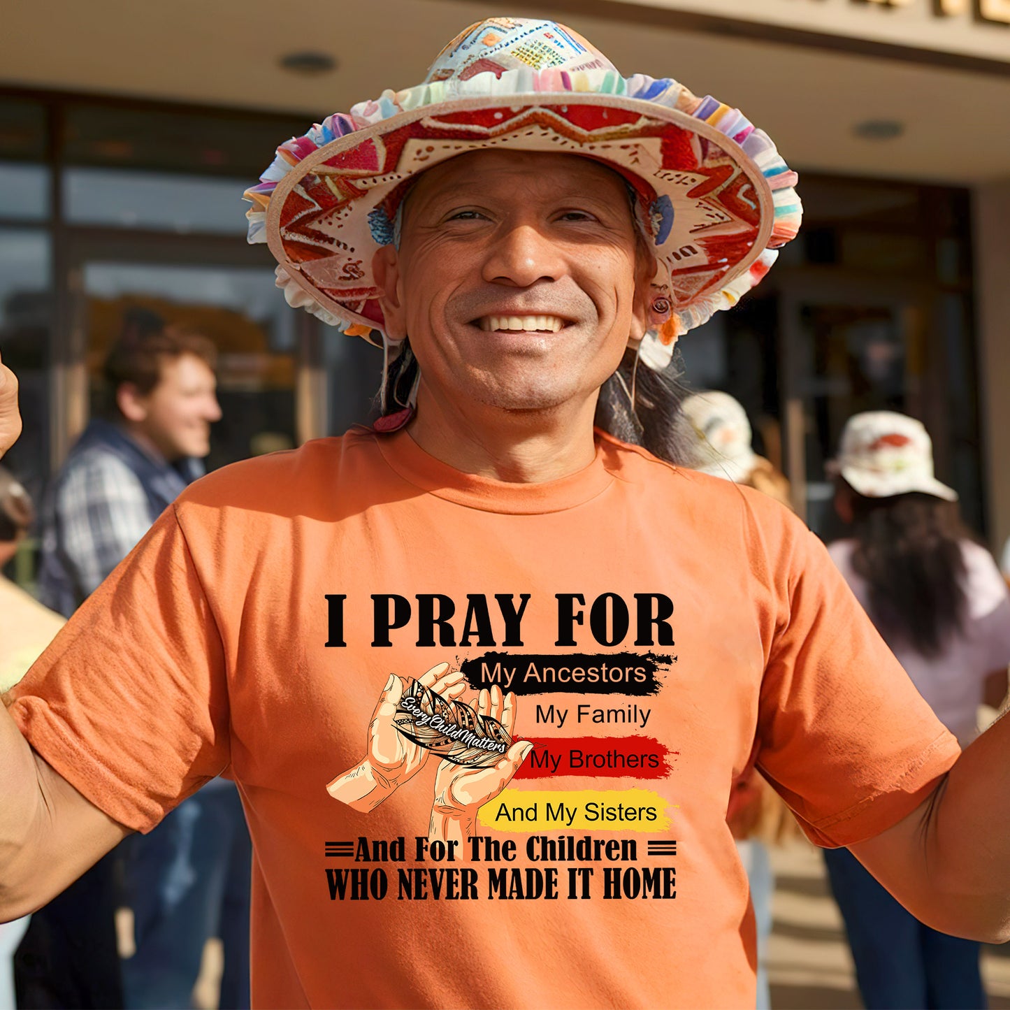 Every Child Matters I Pray For My Ancestors Unisex T-Shirt/Hoodie/Sweatshirt 041