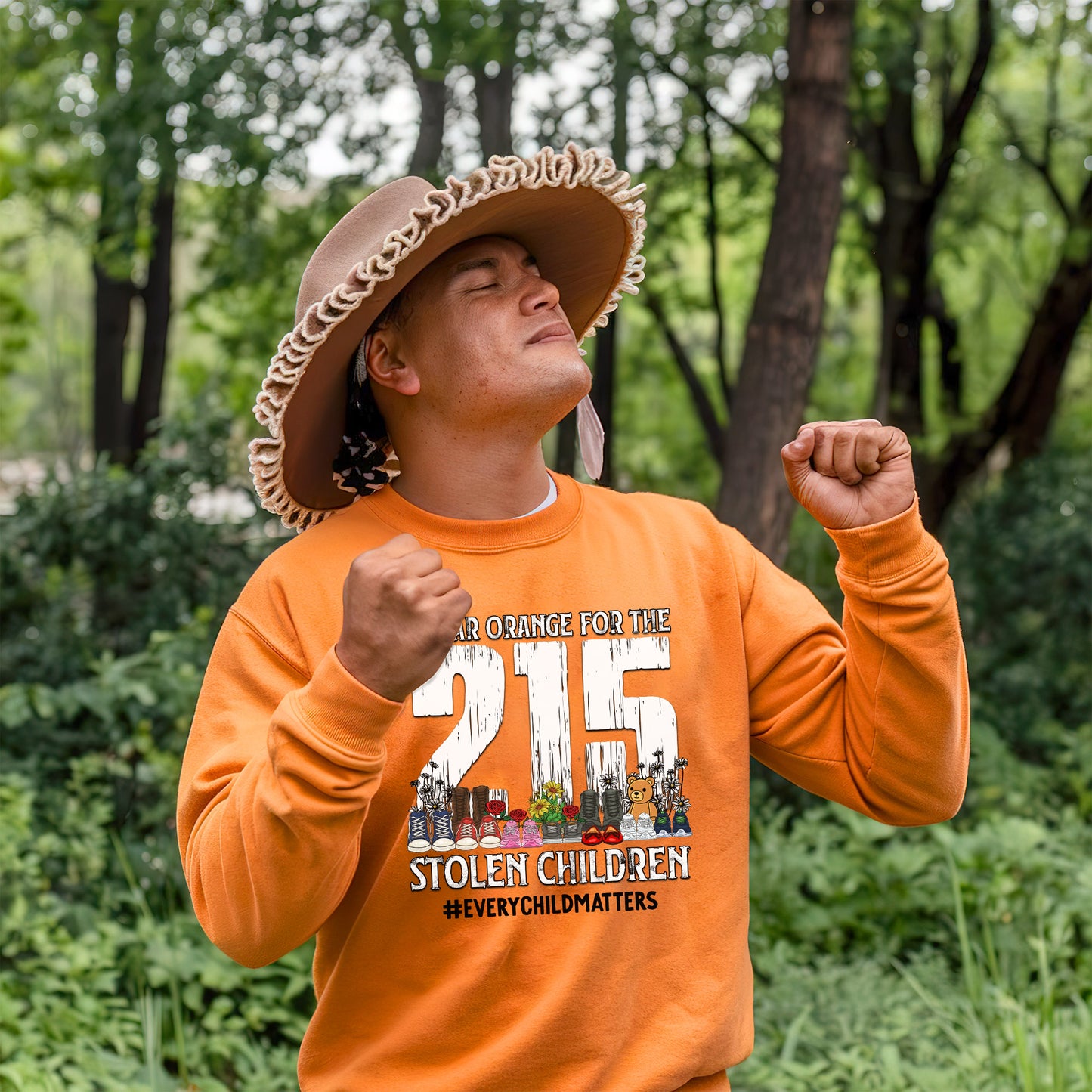 Every Child Matters I Wear Orange For The 215 Unisex T-Shirt/Hoodie/Sweatshirt 042