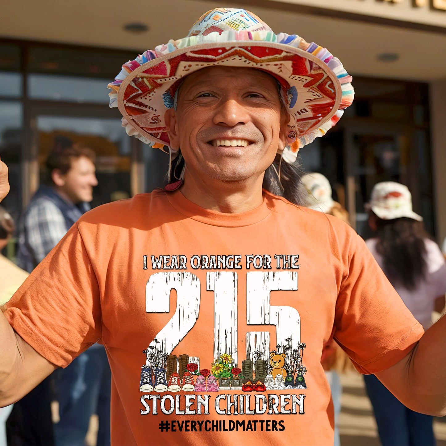 Every Child Matters I Wear Orange For The 215 Unisex T-Shirt/Hoodie/Sweatshirt 042