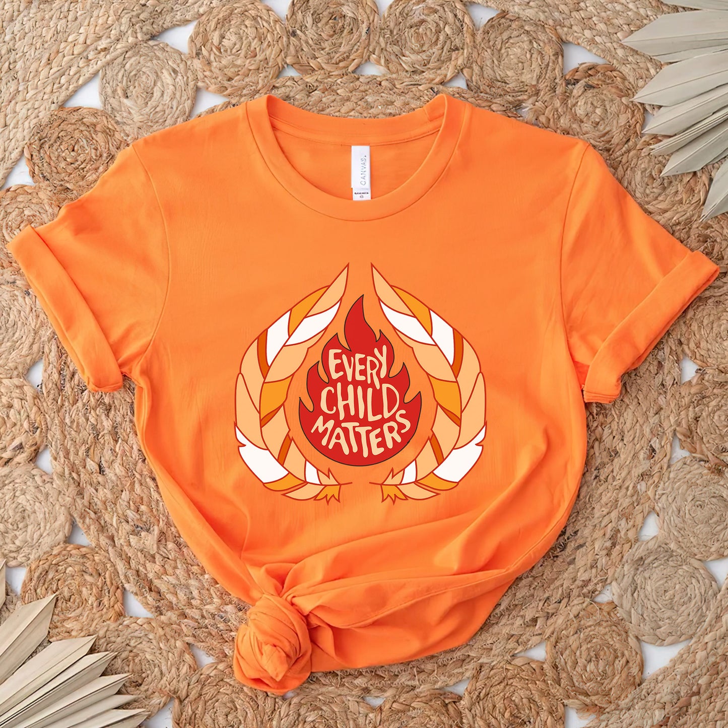 Every Child Matters Fire Orange Shirt Day Unisex T-Shirt/Hoodie/Sweatshirt 043