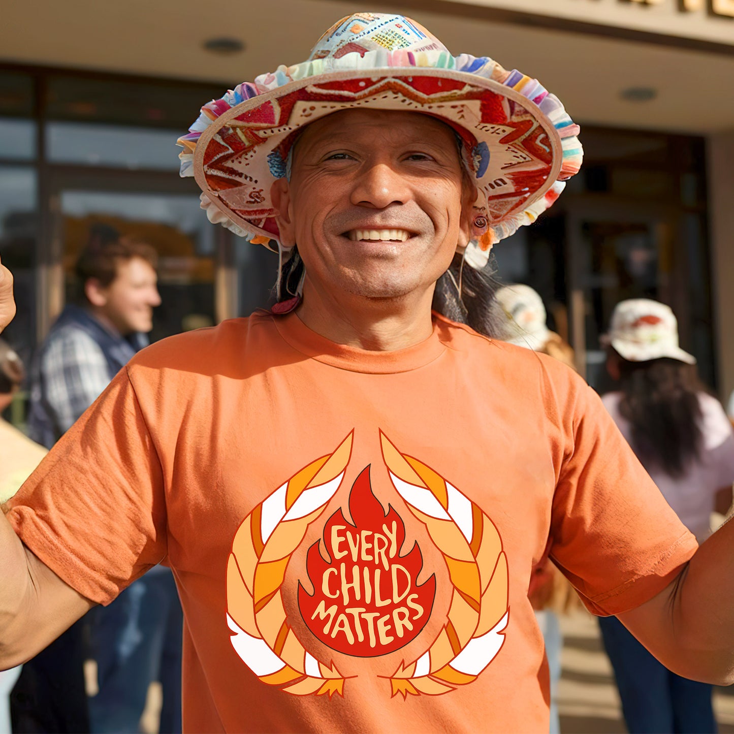 Every Child Matters Fire Orange Shirt Day Unisex T-Shirt/Hoodie/Sweatshirt 043