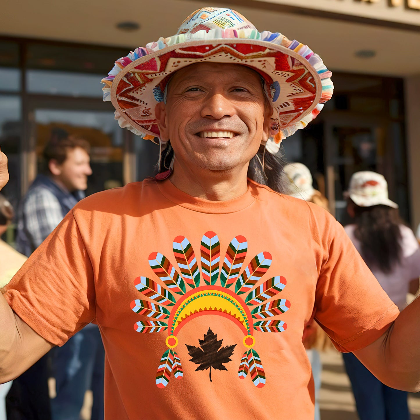 Every Child Matters Chief's Hat Feather Unisex T-Shirt/Hoodie/Sweatshirt 045