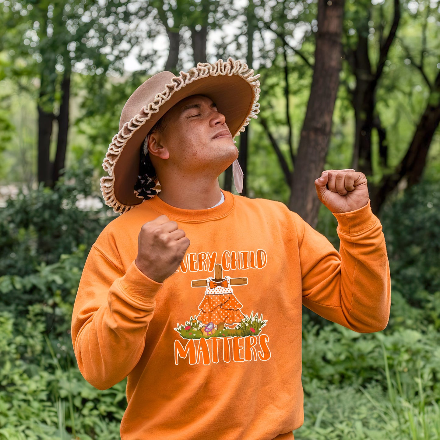 Every Child Matters Pine Tree Orange Unisex T-Shirt/Hoodie/Sweatshirt 048