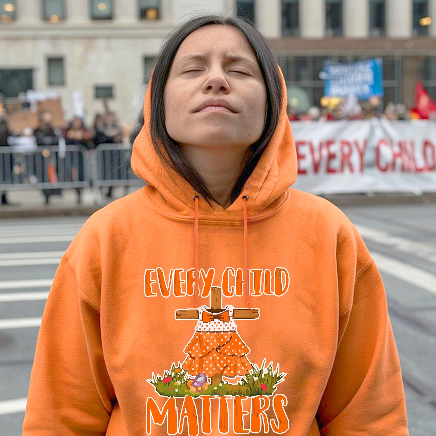 Every Child Matters Pine Tree Orange Unisex T-Shirt/Hoodie/Sweatshirt 048