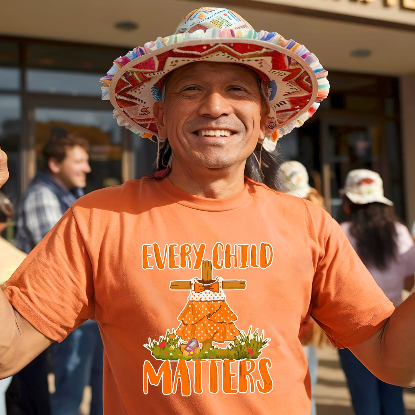 Every Child Matters Pine Tree Orange Unisex T-Shirt/Hoodie/Sweatshirt 048