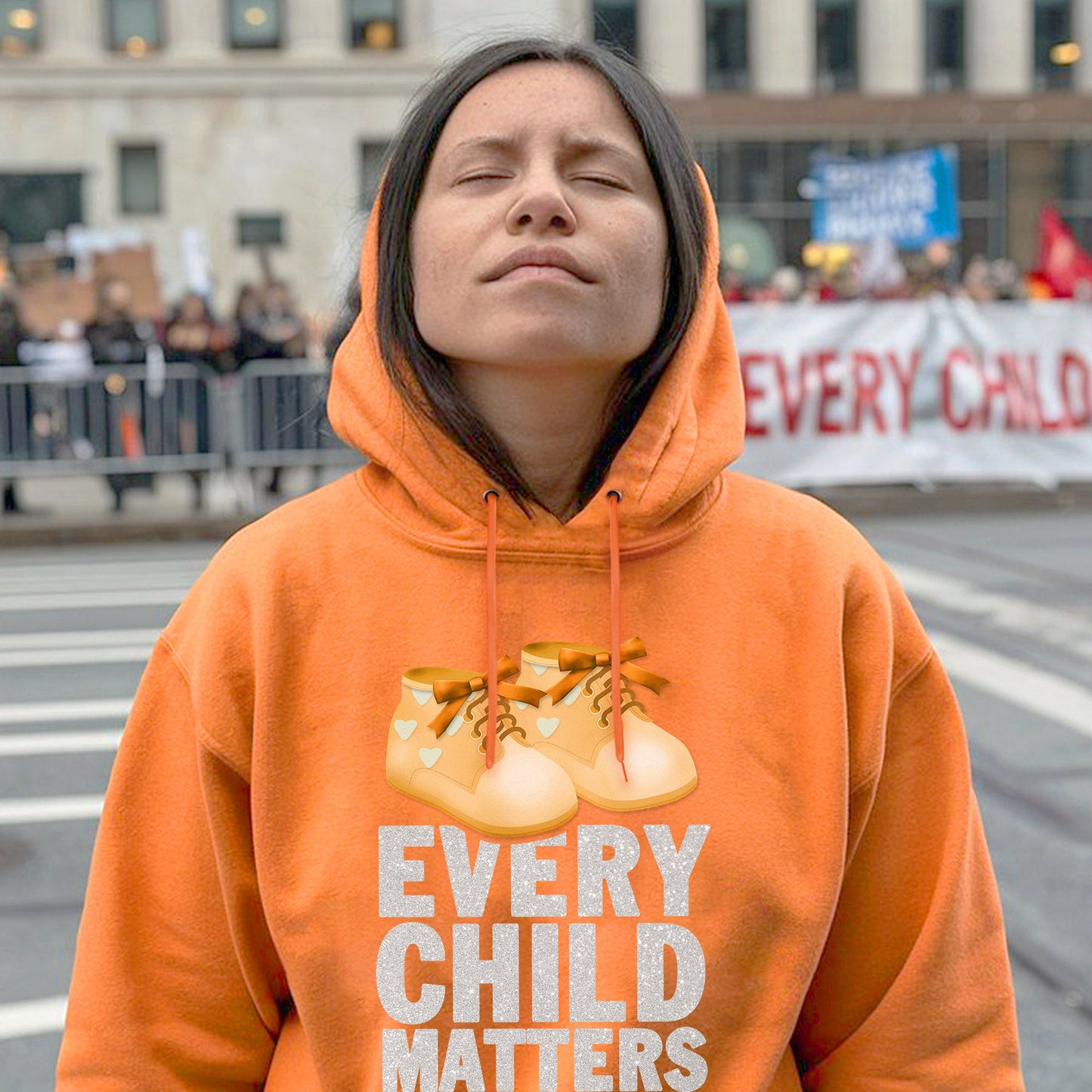 Every Child Matters Shoes Orange Unisex T-shirt/Hoodie/Sweatshirt 049