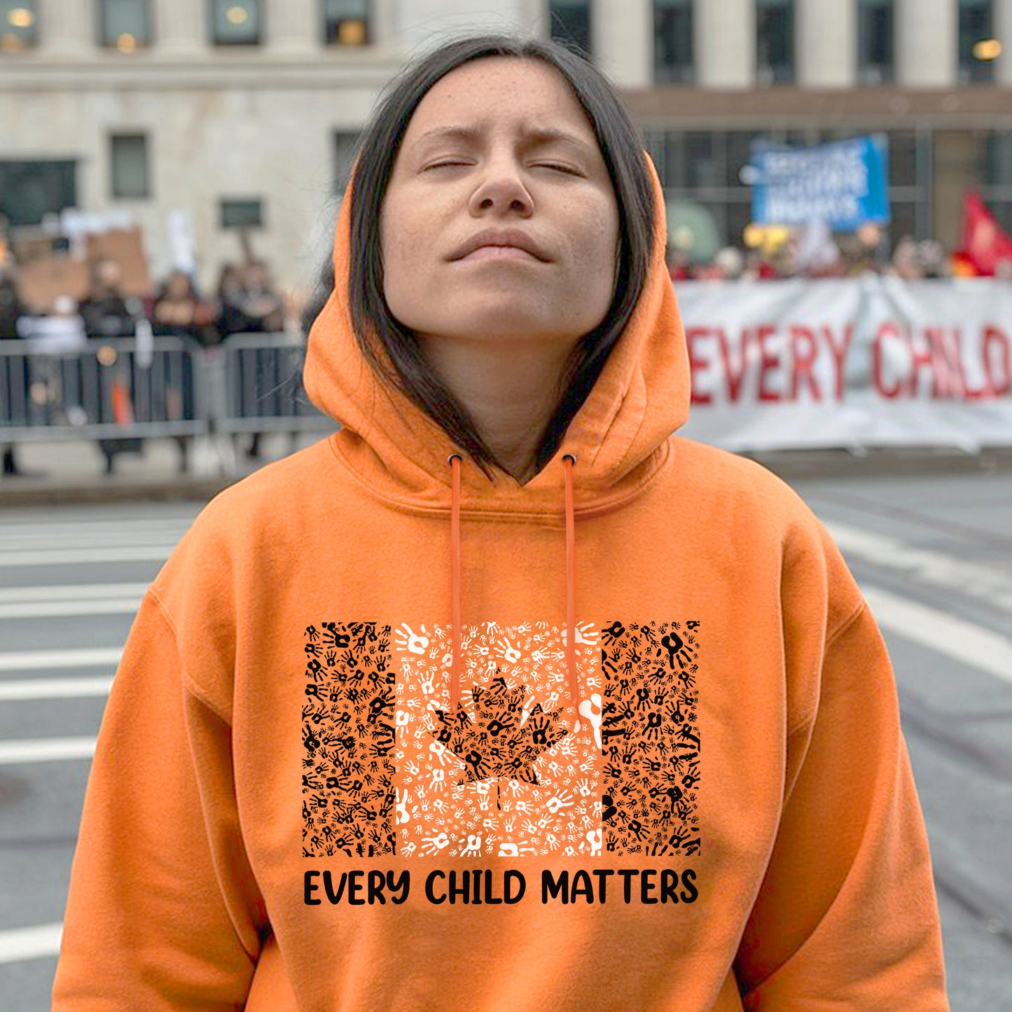 Every Child Matters Canada Flag For Orange Day Unisex T-Shirt/Hoodie/Sweatshirt 051