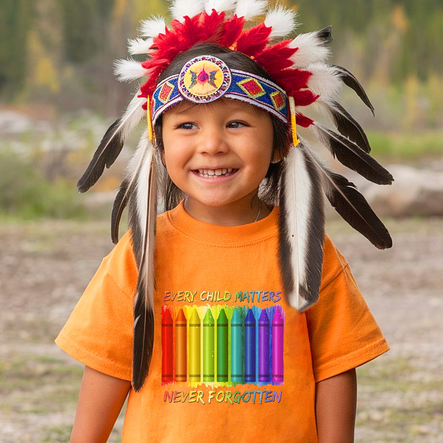 Every Child Matters Never Forgotten Crayons Colors Unisex T-Shirt/Hoodie/Sweatshirt 062