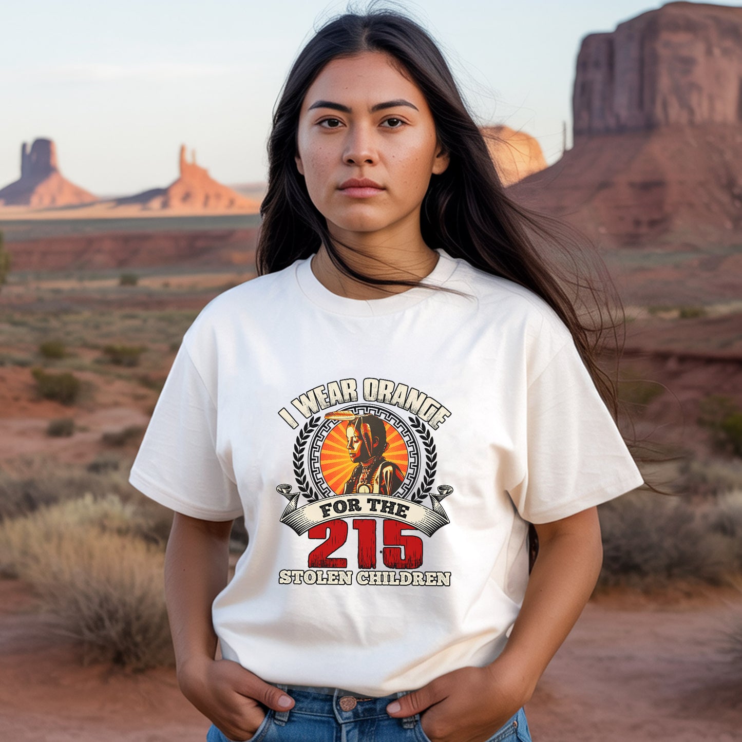 Every Child Matters I Wear Orange For The 215 Stolen Children Unisex T-Shirt/Hoodie/Sweatshirt