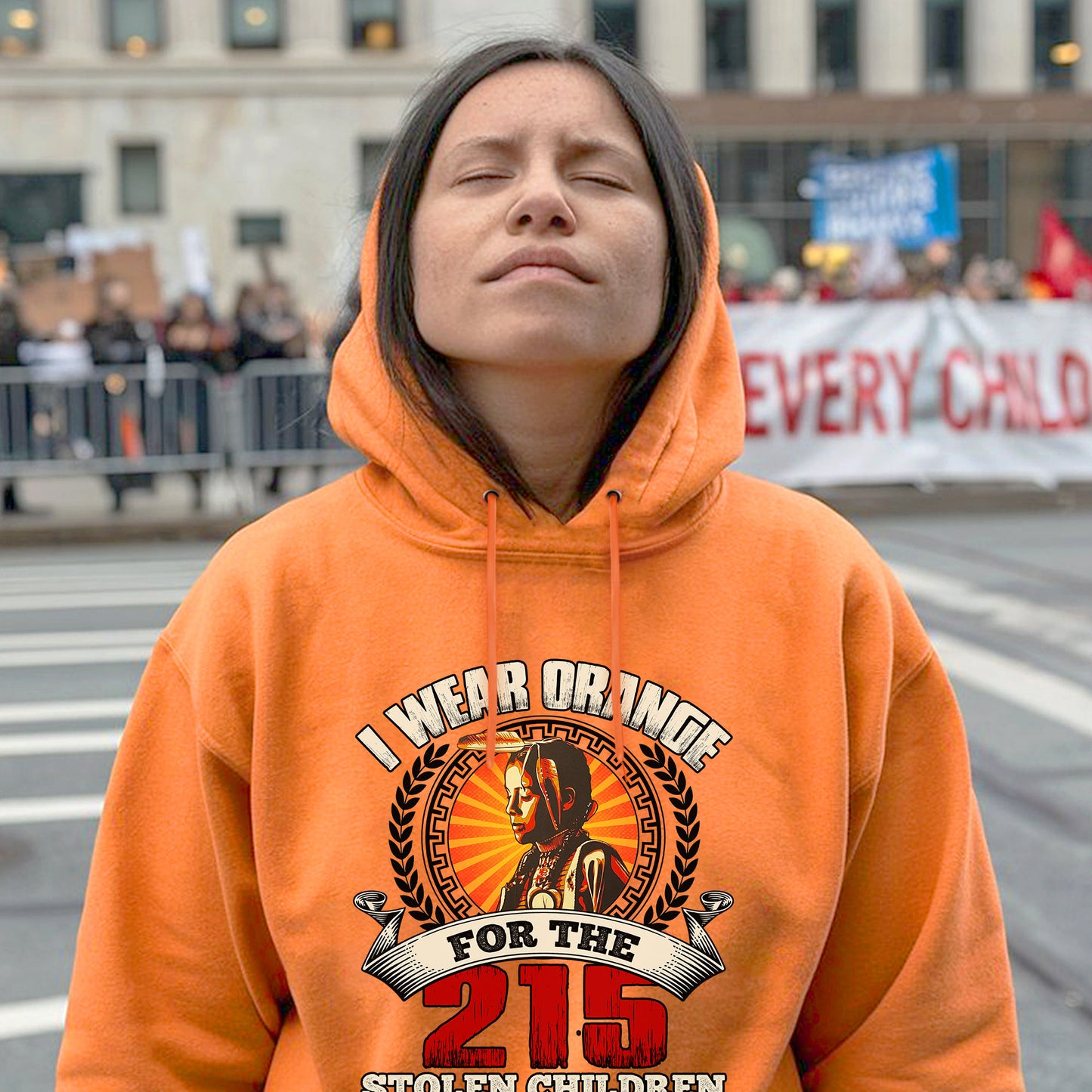 Every Child Matters I Wear Orange For The 215 Stolen Children Unisex T-Shirt/Hoodie/Sweatshirt