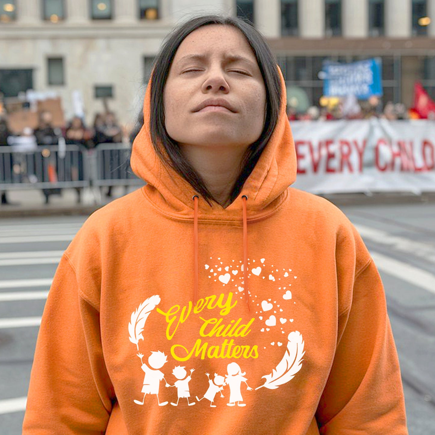 Every Child Matters Children Together Feather Unisex T-Shirt/Hoodie/Sweatshirt 069