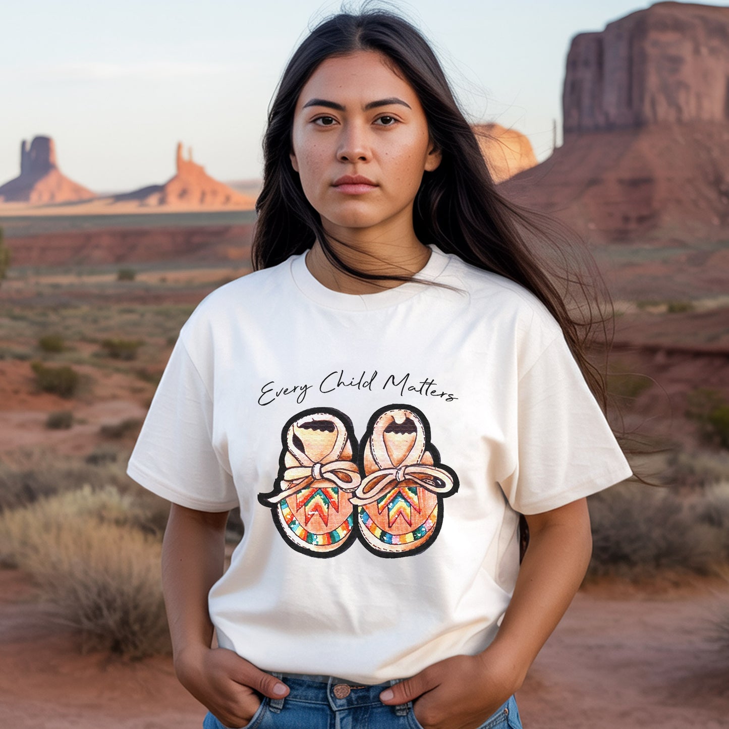 Every Child Matters Shoes Indigenous Unisex T-Shirt/Hoodie/Sweatshirt 074