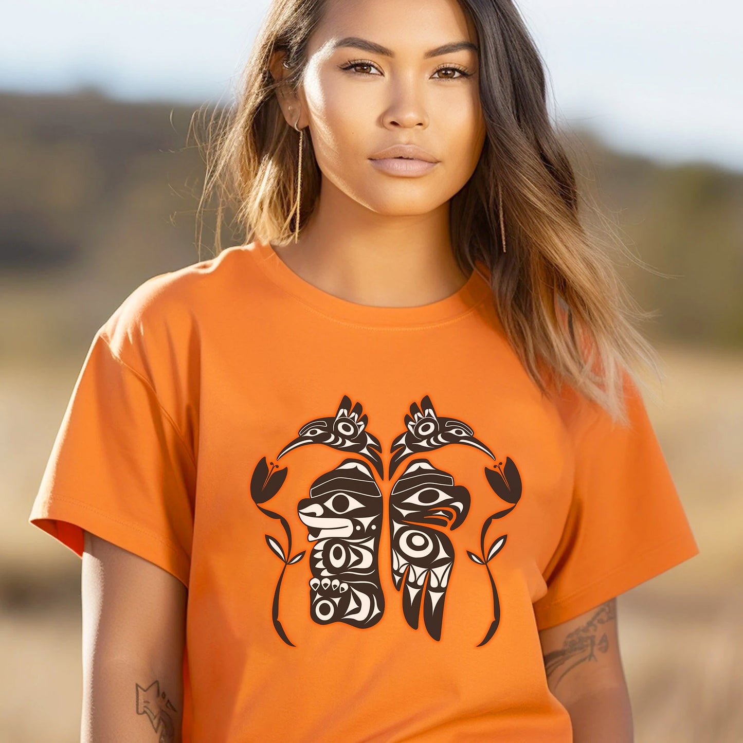Nature Spirits Graphic For Orange Shirt Day Unisex T-Shirt/Hoodie/Sweatshirt 161