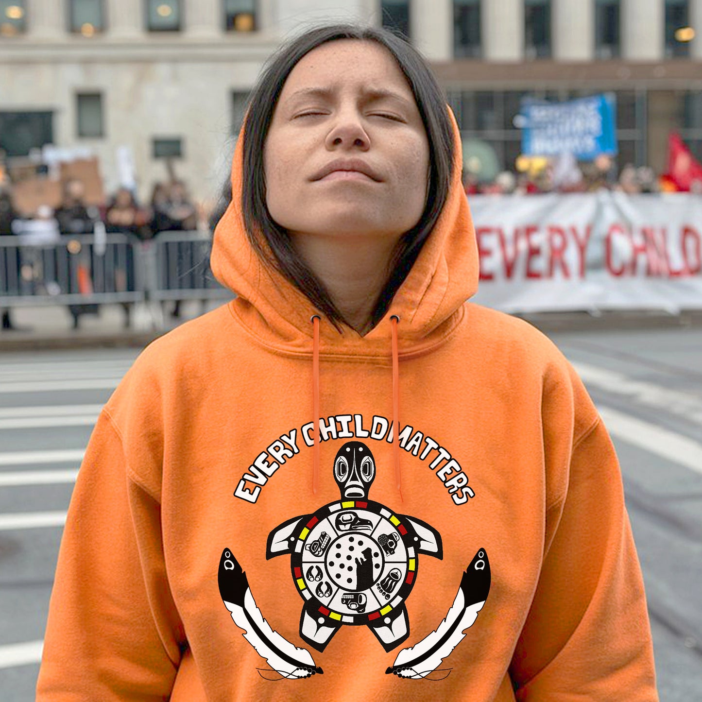Healing Circle Turtle For Orange Day Unisex T-Shirt/Hoodie/Sweatshirt 163