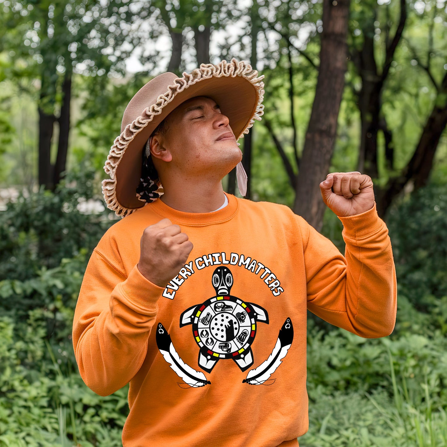 Healing Circle Turtle For Orange Day Unisex T-Shirt/Hoodie/Sweatshirt 163
