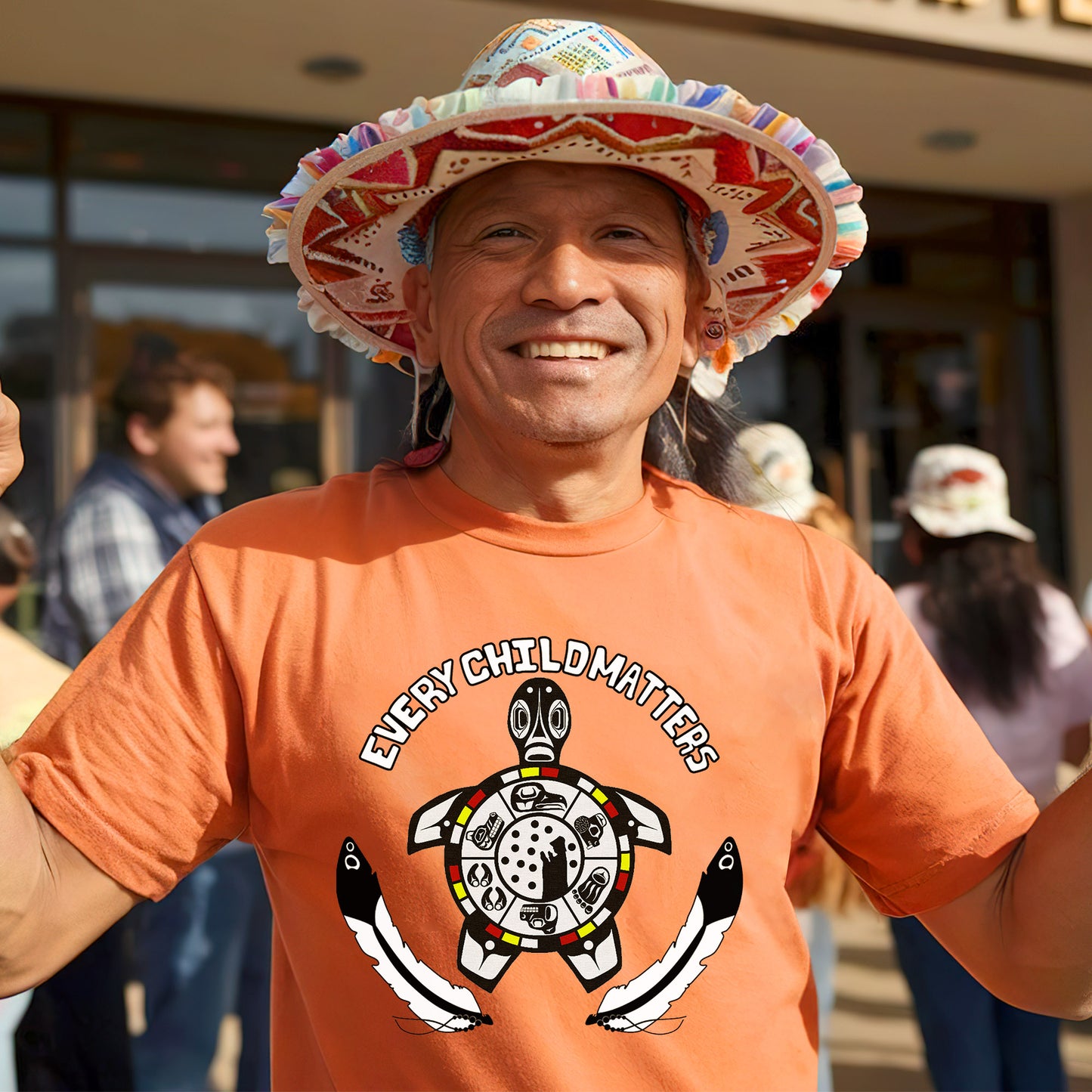 Healing Circle Turtle For Orange Day Unisex T-Shirt/Hoodie/Sweatshirt 163