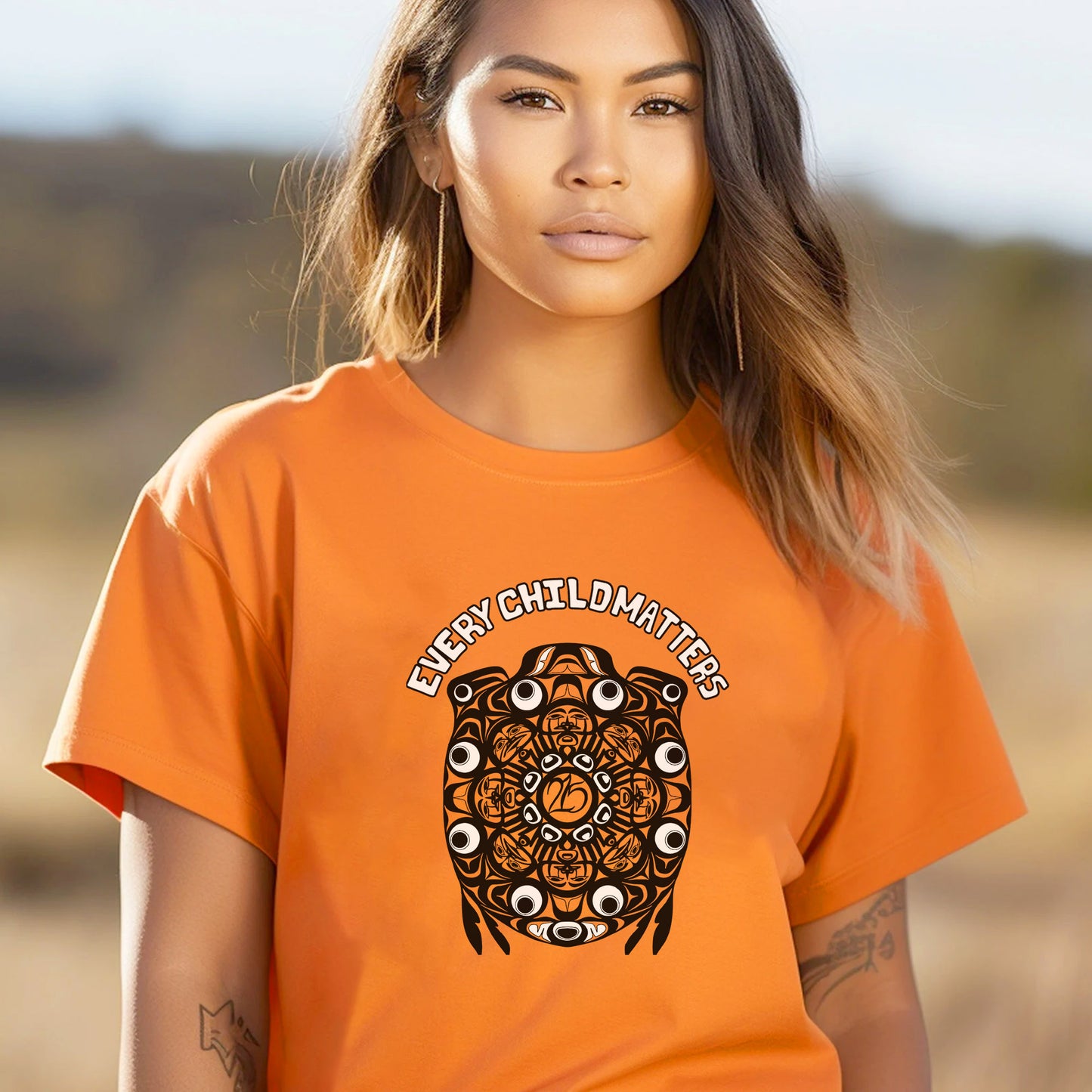 Every Child Matters Mandala Turtle For Orange Shirt Day Unisex T-Shirt/Hoodie/Sweatshirt 164