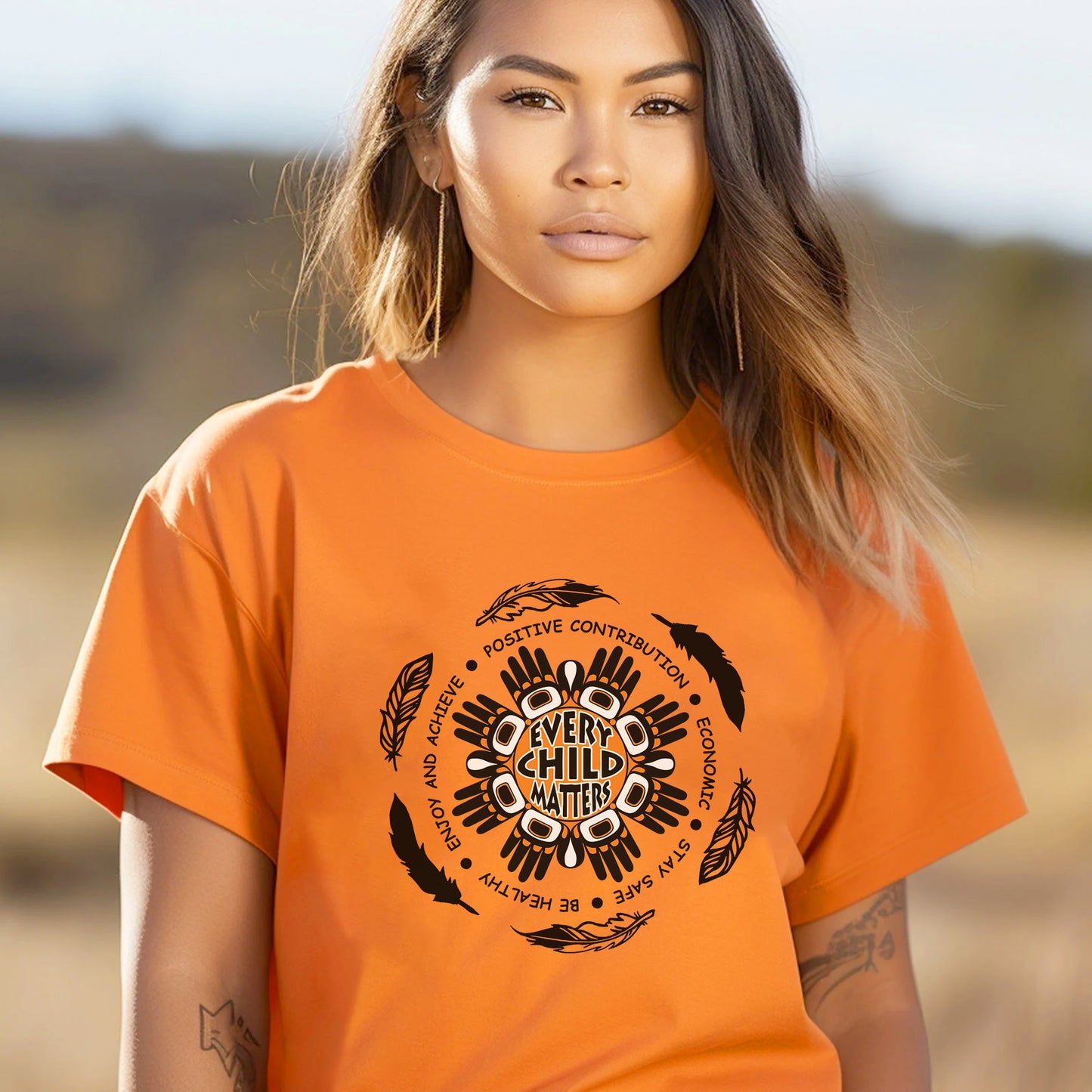 Nature Spirits Graphic For Orange Shirt Day Unisex T-Shirt/Hoodie/Sweatshirt 165