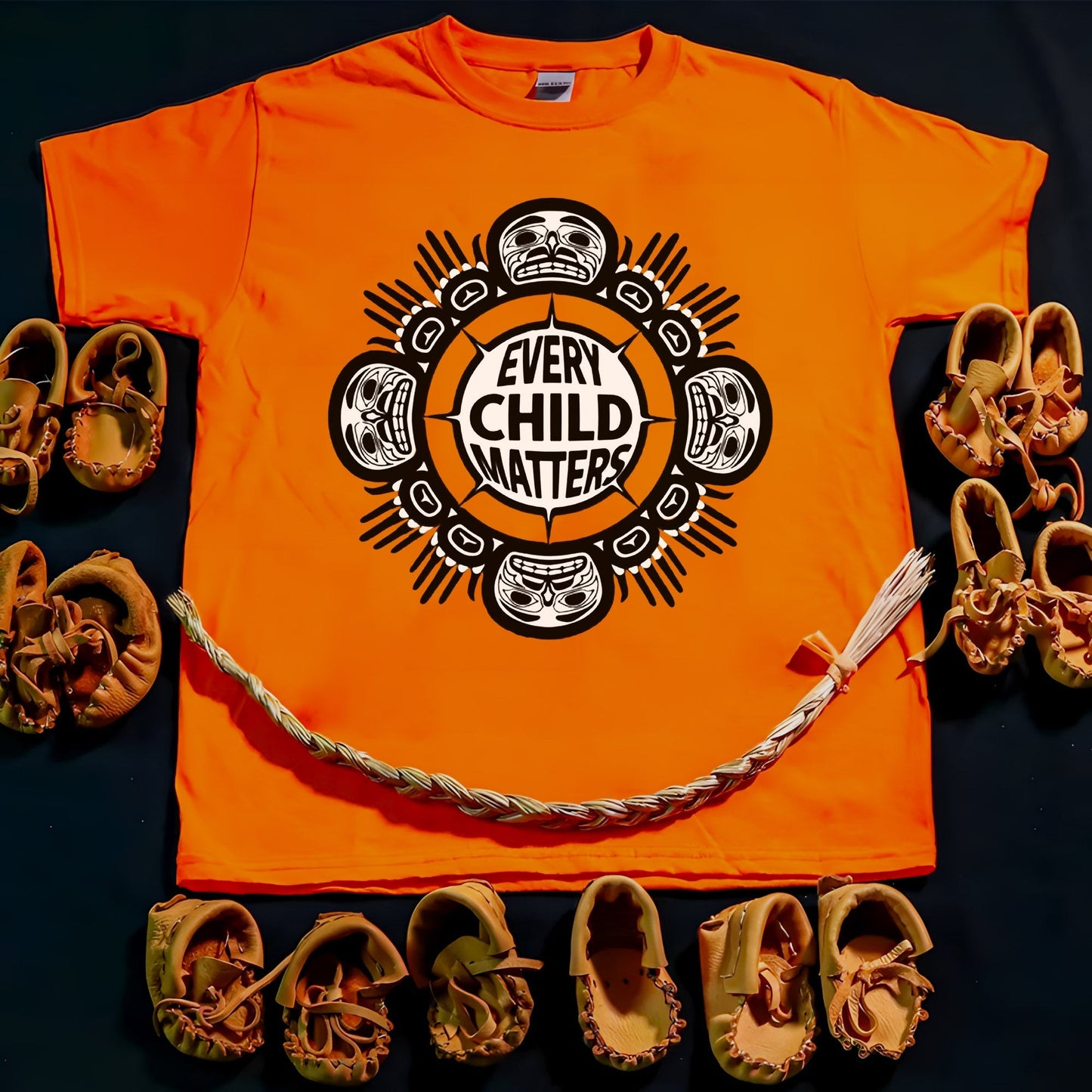 Every Child Matters Indigenous Sun For Orange Shirt Day Unisex T-Shirt/Hoodie/Sweatshirt 168