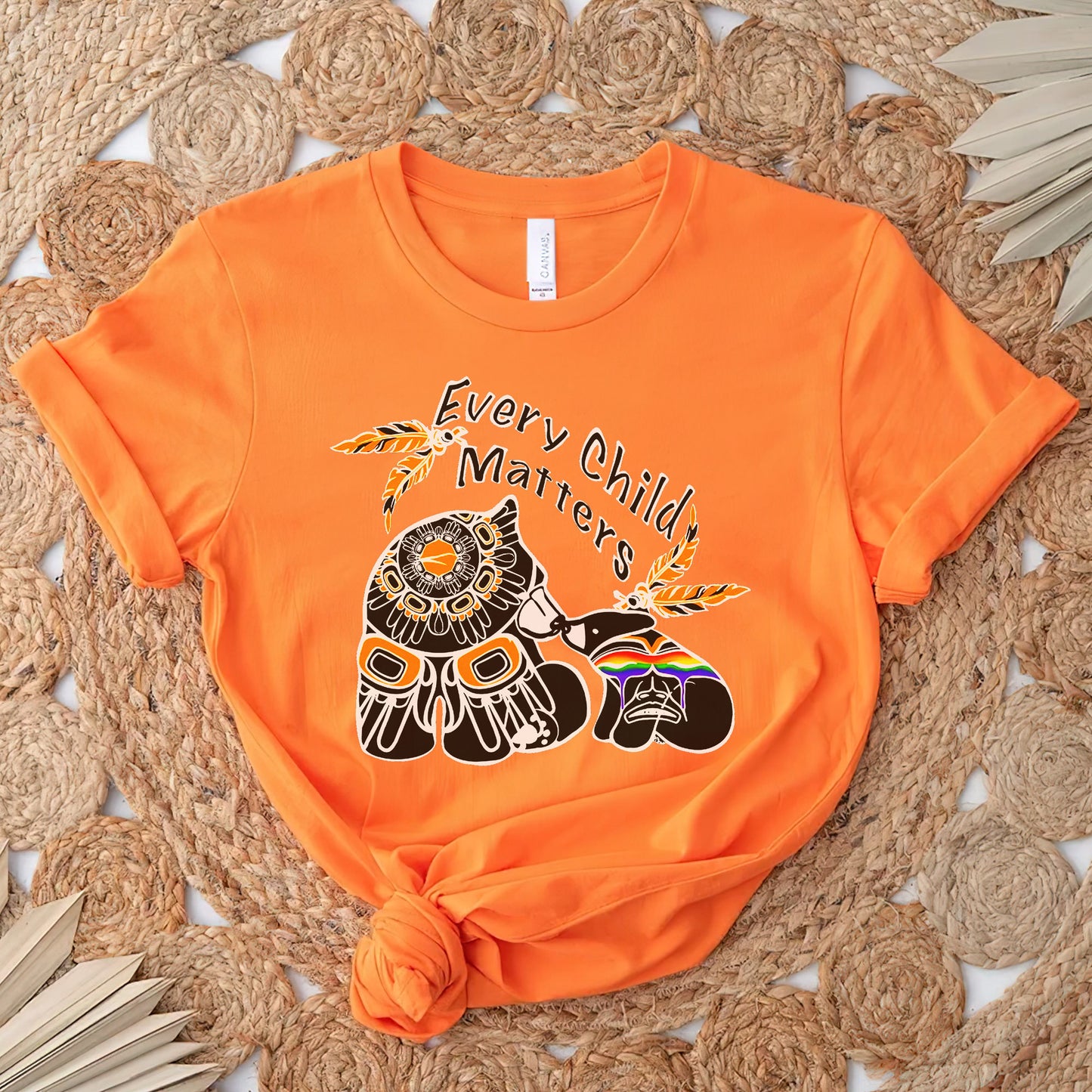 Every Child Matters Bear Eagle Spirit For Orange Shirt Day Unisex T-Shirt/Hoodie/Sweatshirt 171